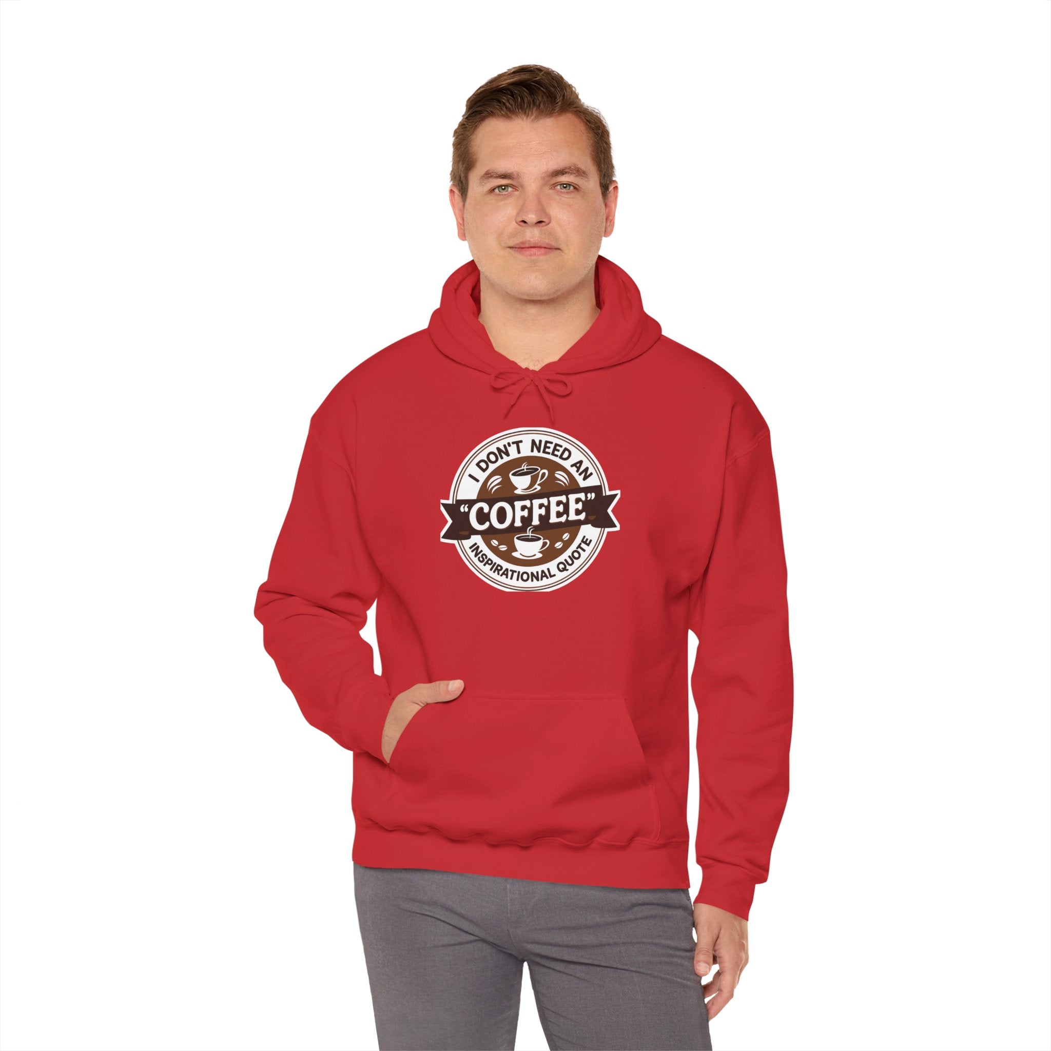 No Inspirational Quotes, just Coffee - Coffee Lovers Unisex Hoodie, Cozy Sweatshirt for Coffee Enthusiasts, Gift for Birthdays, Relaxed Vibe, Perfect for Chill Days