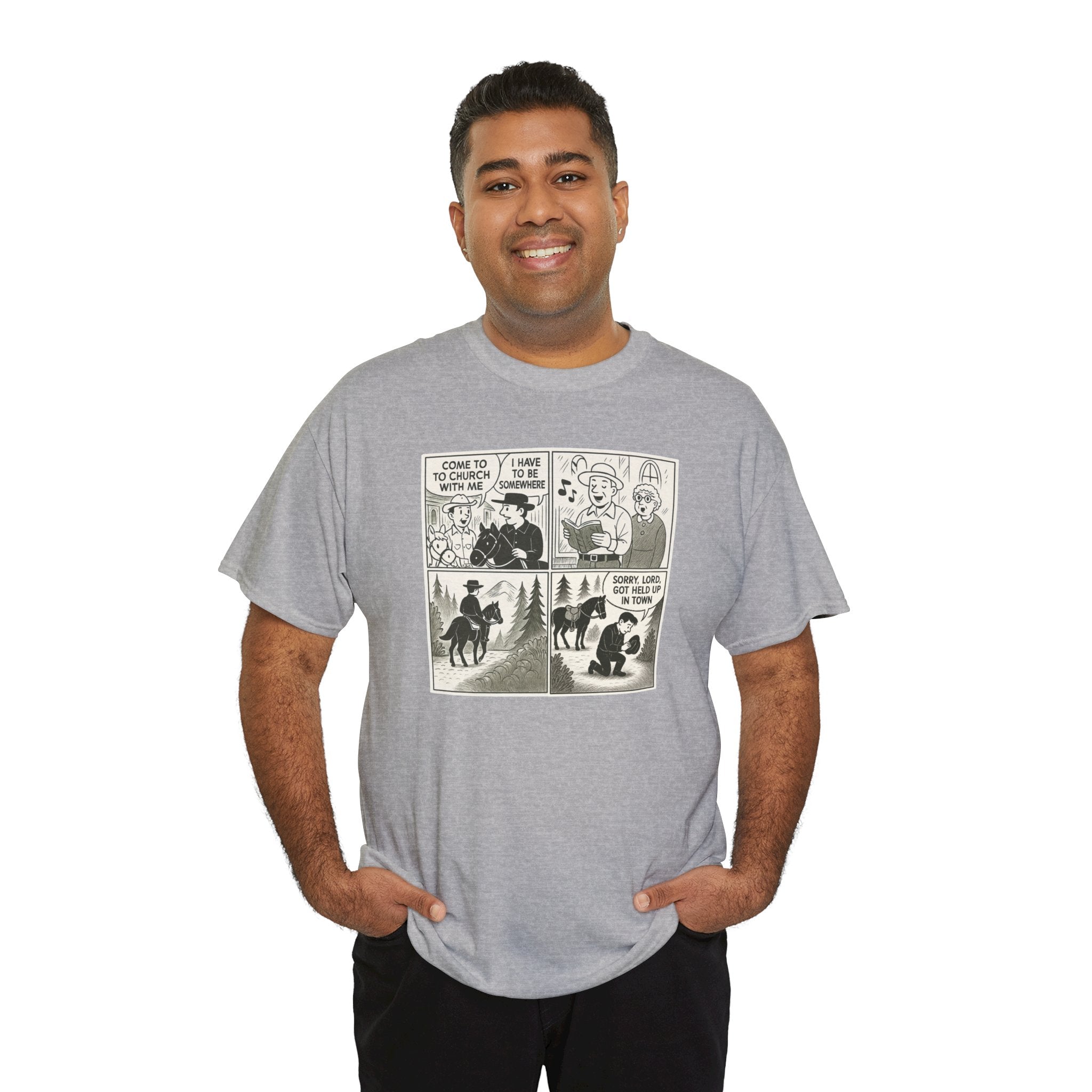 Vintage Comic Graphic Unisex Heavy Cotton Tee, Funny Graphic T-Shirt, Casual Wear, Gift for Her, Gift for Him, Unique Cartoon Shirt