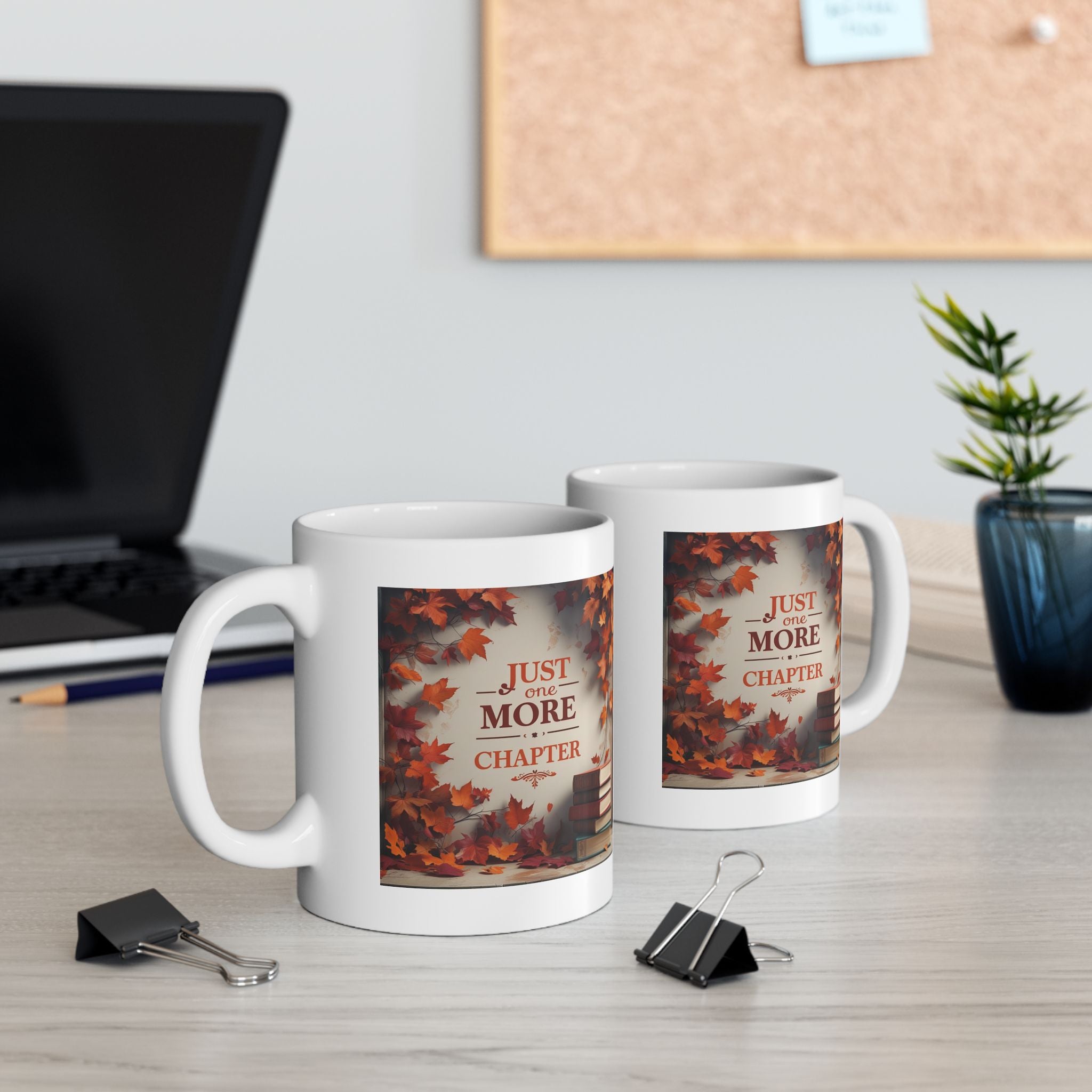 Autumn Leaves Ceramic Mug | Cozy Fall Coffee Cup, Seasonal Gift, Home Decor, Thanksgiving Mug, Hot Drink