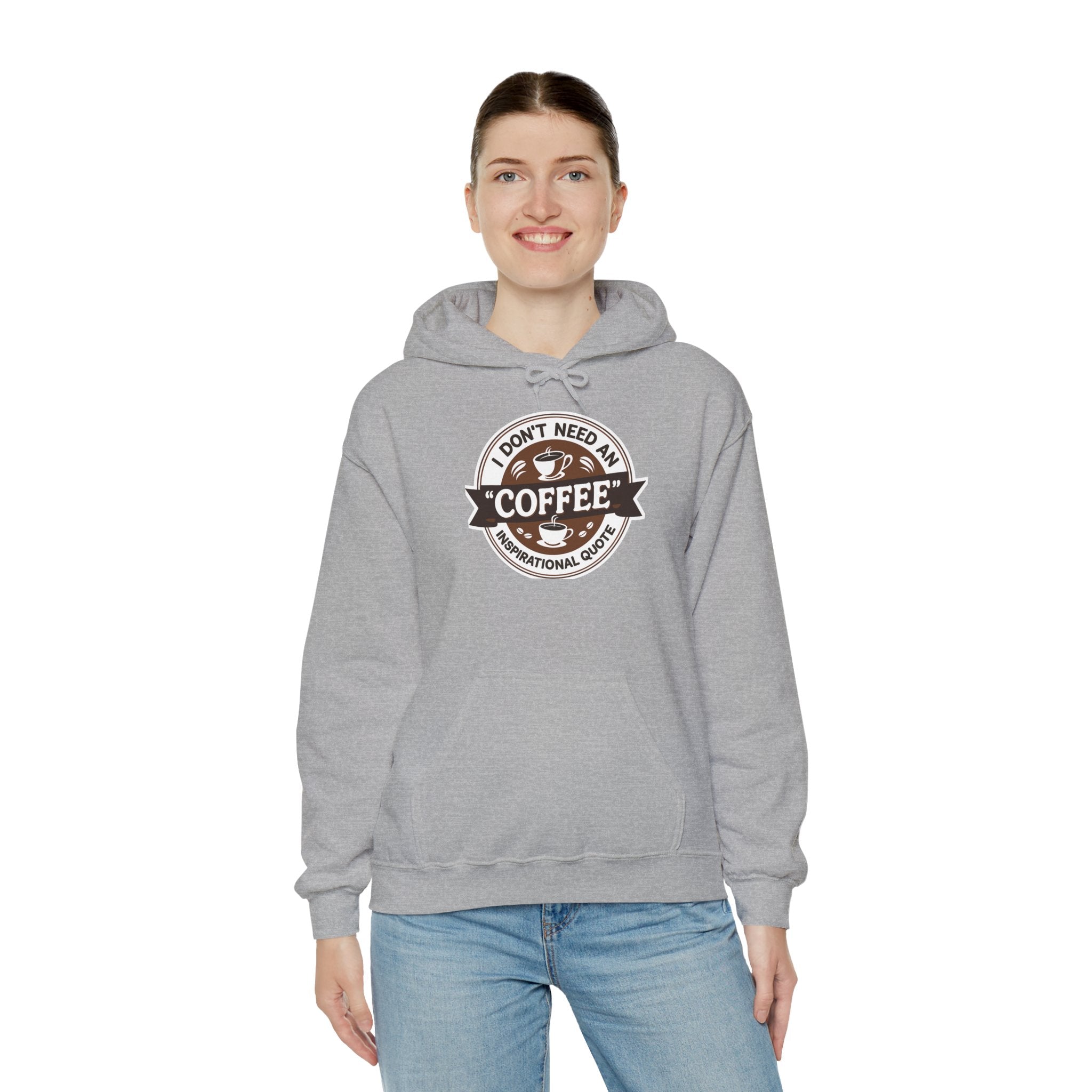 No Inspirational Quotes, just Coffee - Coffee Lovers Unisex Hoodie, Cozy Sweatshirt for Coffee Enthusiasts, Gift for Birthdays, Relaxed Vibe, Perfect for Chill Days