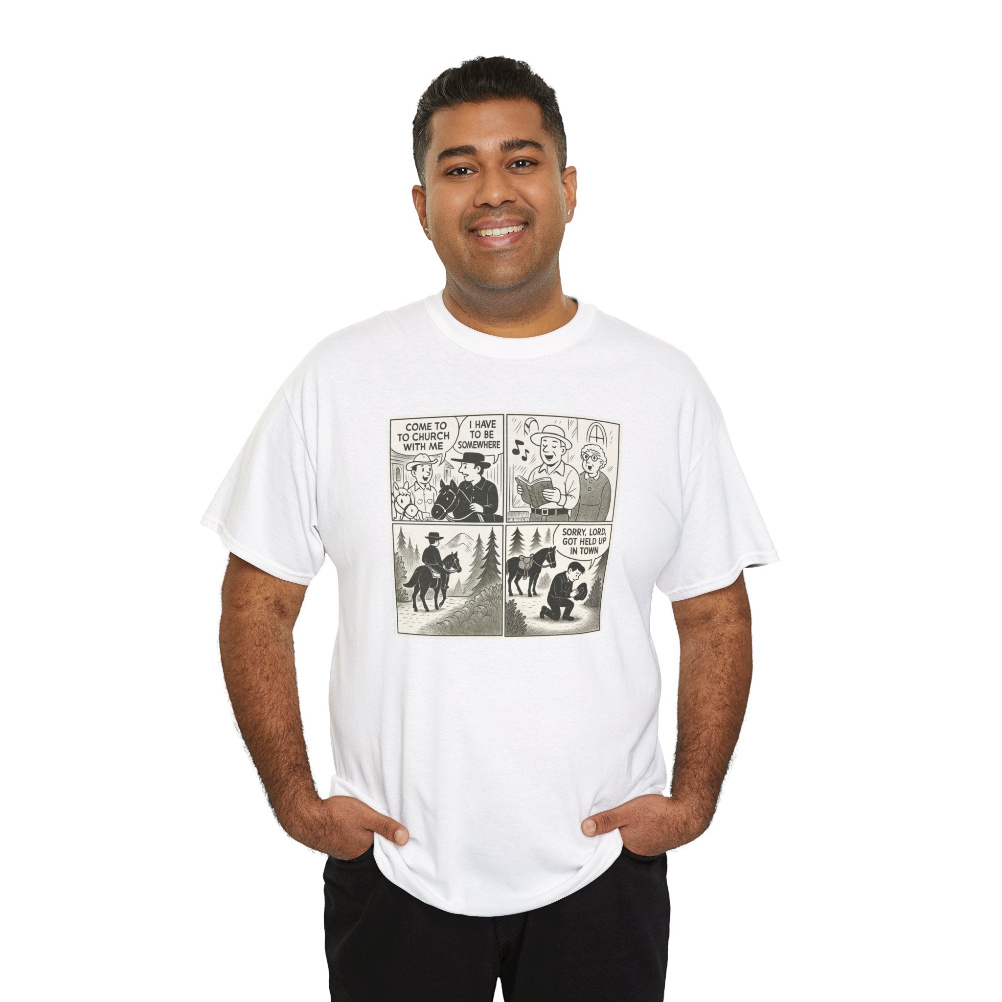 Vintage Comic Graphic Unisex Heavy Cotton Tee, Funny Graphic T-Shirt, Casual Wear, Gift for Her, Gift for Him, Unique Cartoon Shirt