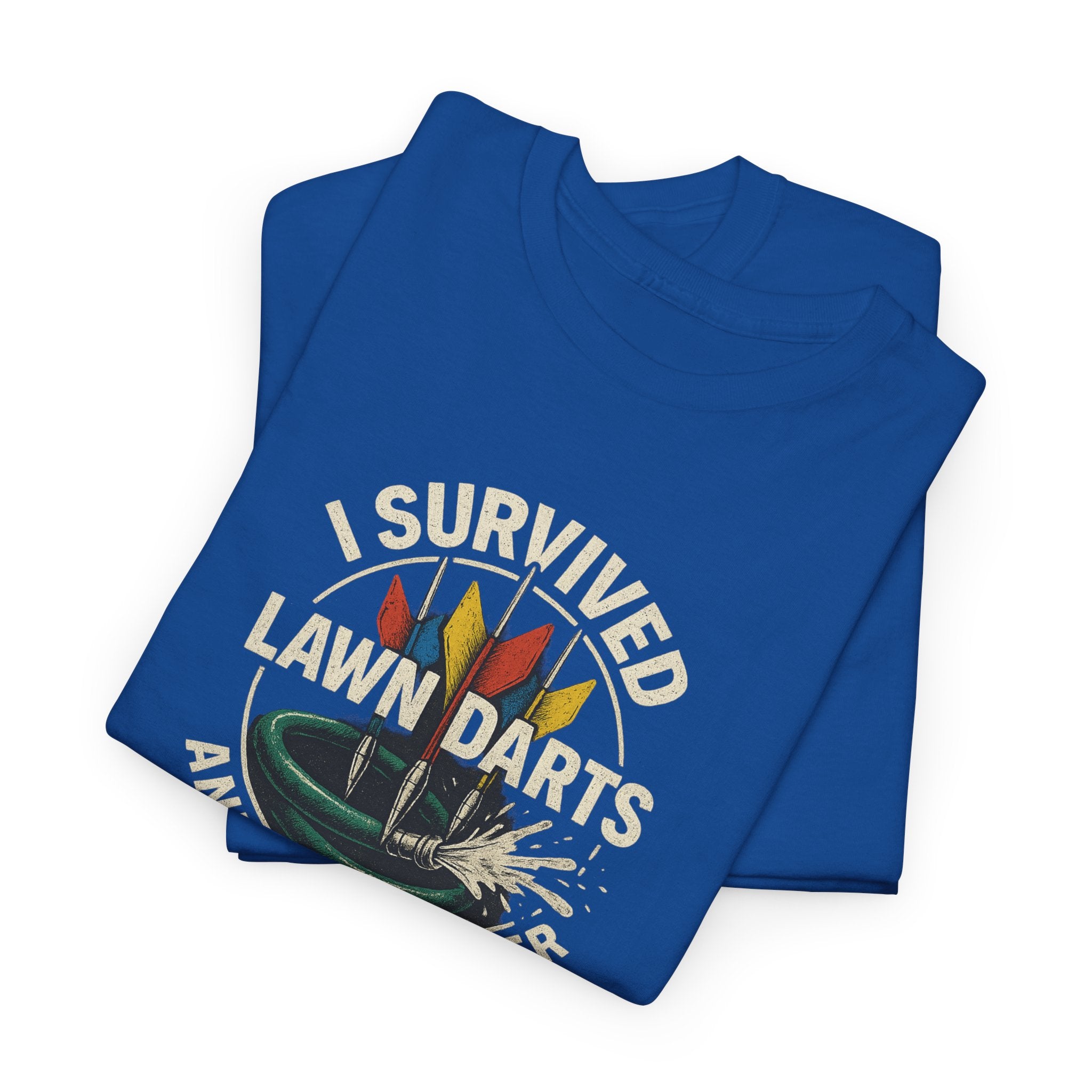 Retro Lawn Darts Survivor Tee, Vintage Unisex Shirt, Gift for Lawn Games Lovers, Funny T-Shirt, Outdoor Fun Apparel