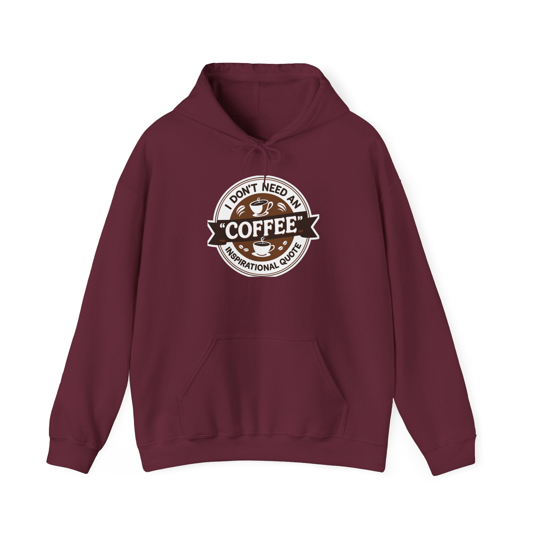 No Inspirational Quotes, just Coffee - Coffee Lovers Unisex Hoodie, Cozy Sweatshirt for Coffee Enthusiasts, Gift for Birthdays, Relaxed Vibe, Perfect for Chill Days