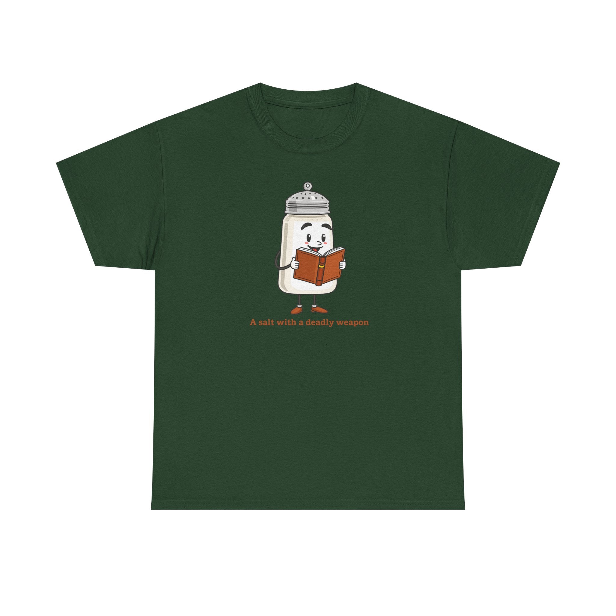 Graphic T-Shirt for Book Nerds - Salt with a Deadly Weapon Design