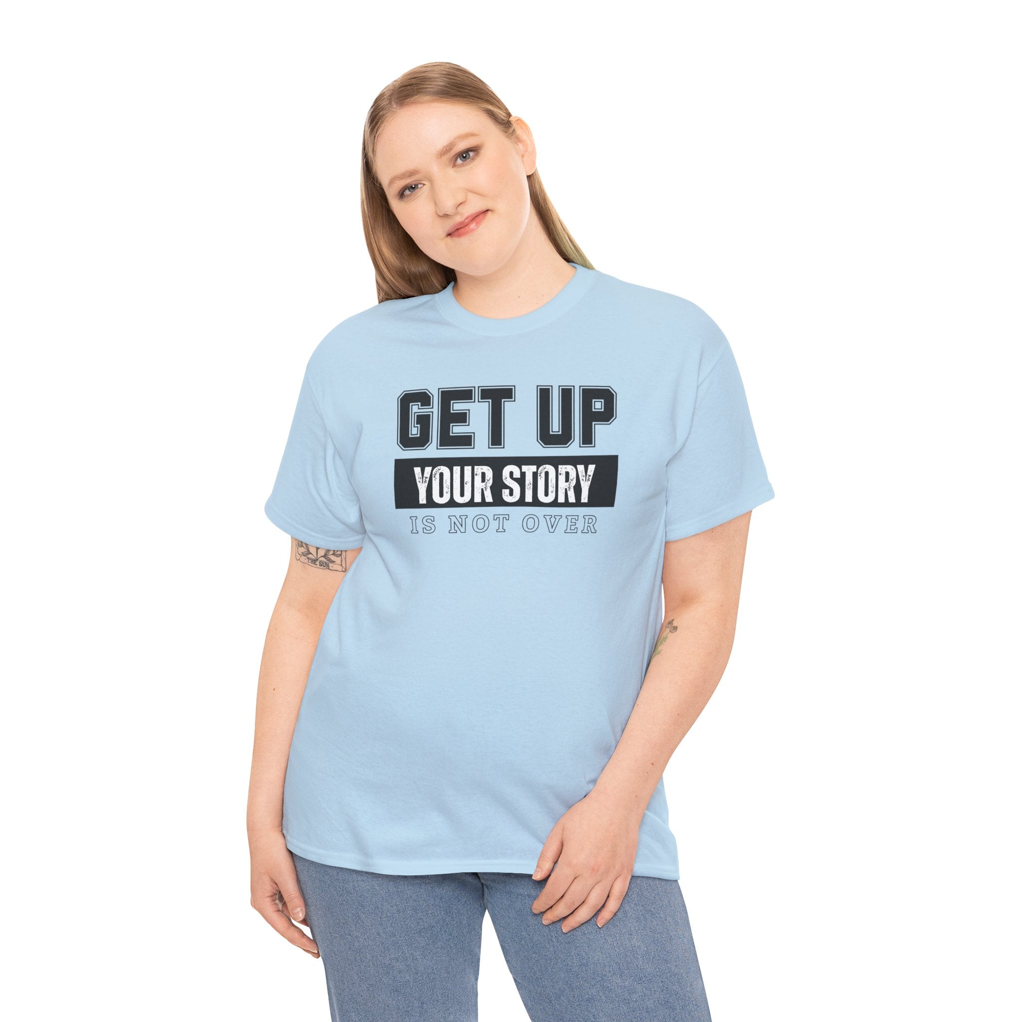 Inspirational Story Tee, Motivational Shirt, Unisex Cotton Top, Gift for Encouragement, Casual Wear, Positive Vibes
