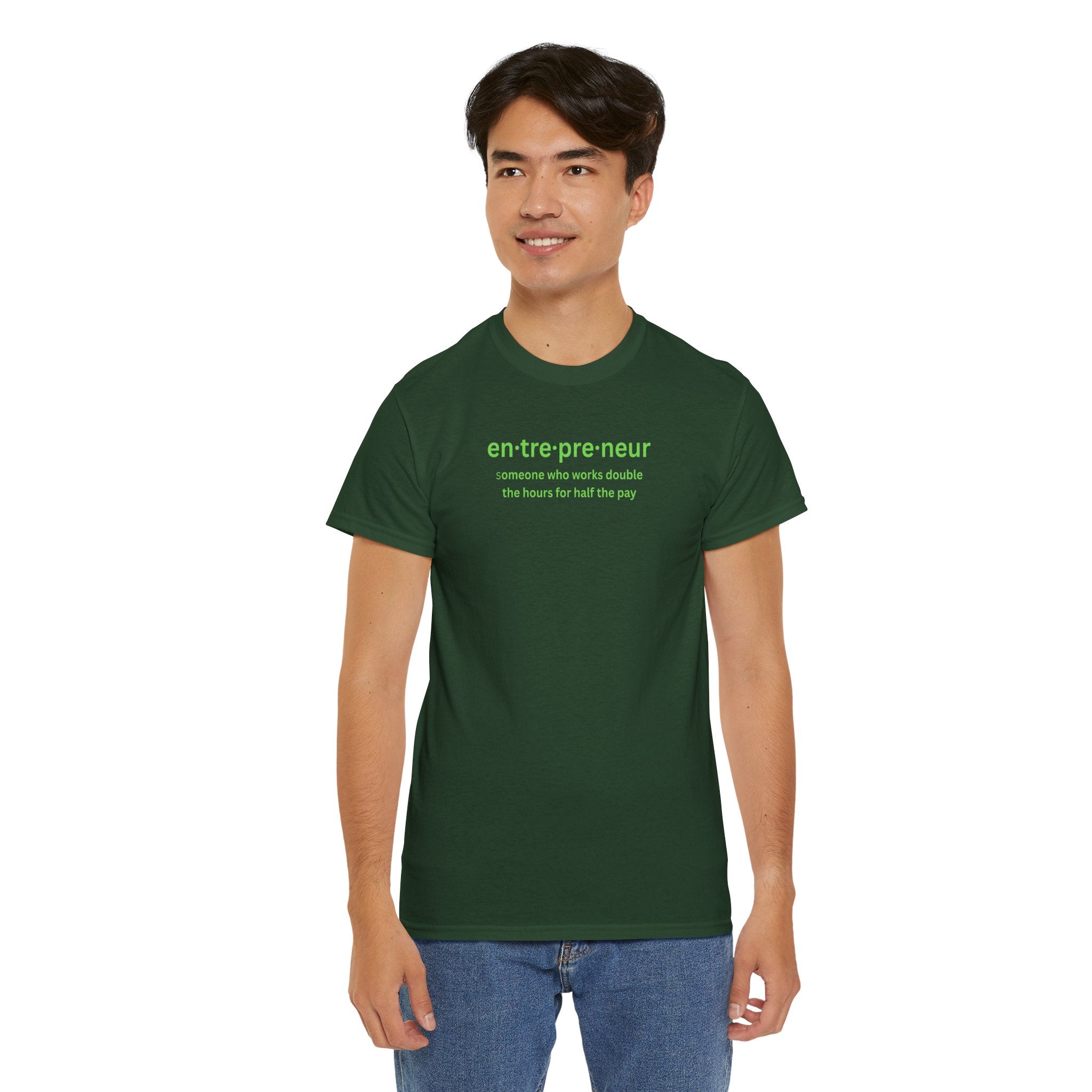 Unisex Entrepreneur T-shirt - Motivational Cotton Shirt for Creatives, Stylish Gift for Graduations, Birthdays, Work Events, Casual Wear