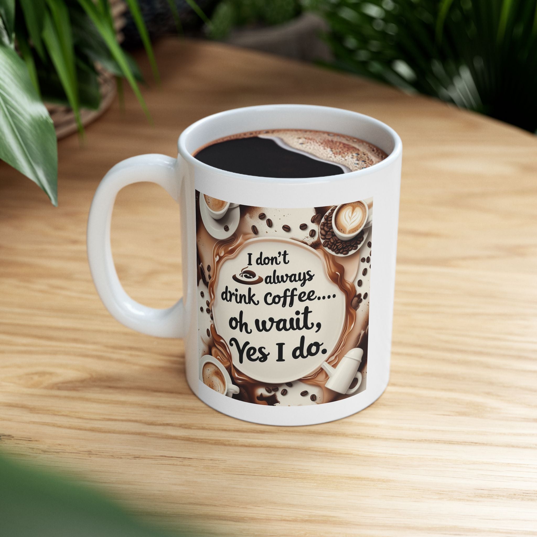 Coffee Lover's Ceramic Mug - Perfect Gift for Birthdays, Holidays, and Cozy Mornings, Customizable Design, Daily Coffee Mug
