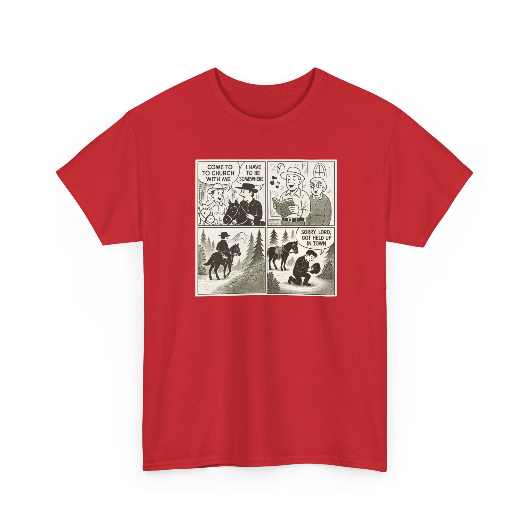 Vintage Comic Graphic Unisex Heavy Cotton Tee, Funny Graphic T-Shirt, Casual Wear, Gift for Her, Gift for Him, Unique Cartoon Shirt