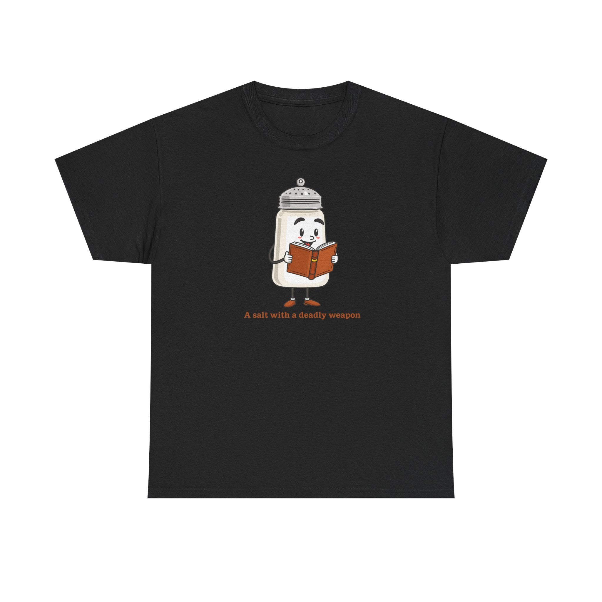 Graphic T-Shirt for Book Nerds - Salt with a Deadly Weapon Design
