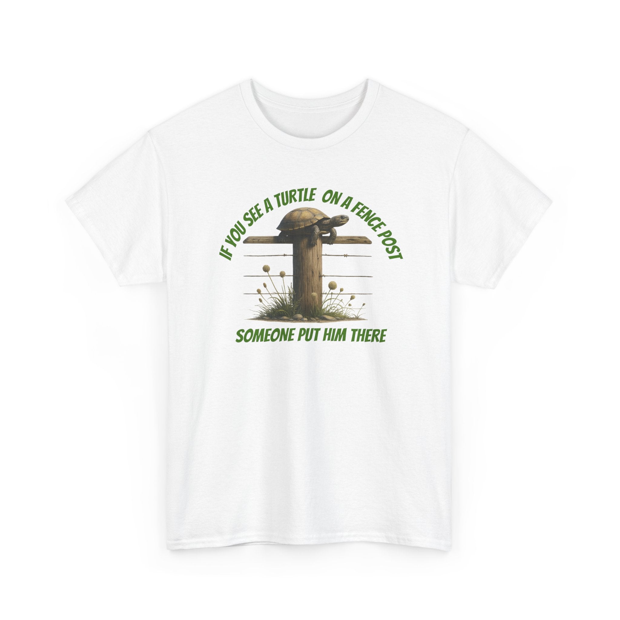 Whimsical Turtle Tee - Funny Animal T-Shirt, Gift for Nature Lovers, Deep Thoughts, Unique Casual Wear