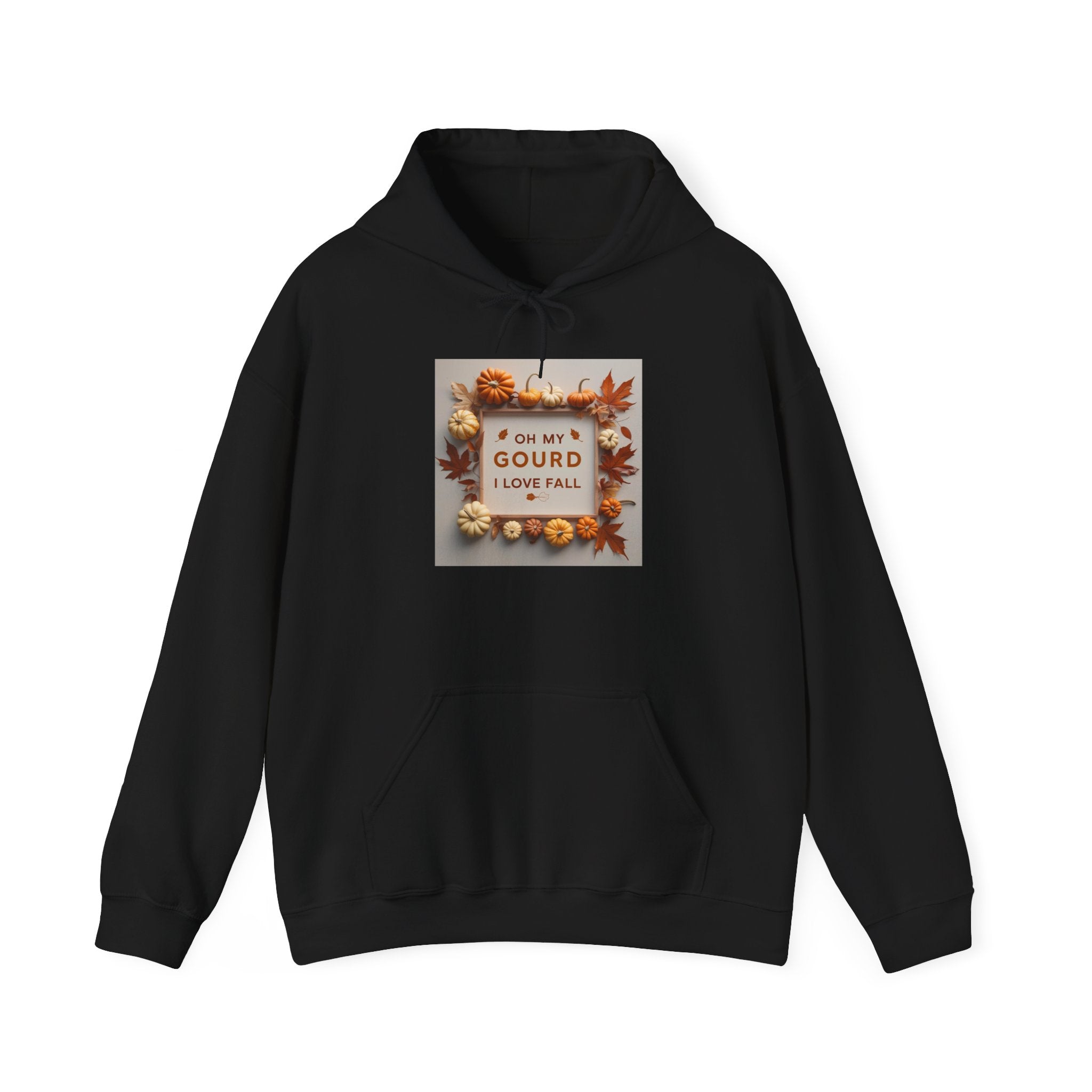 Oh my Gourd, Autumn Vibes Hooded Sweatshirt - Fall Gourd Love Sweatshirt, Cozy Pumpkin Hoodie, Thanksgiving Gift, Seasonal Fashion