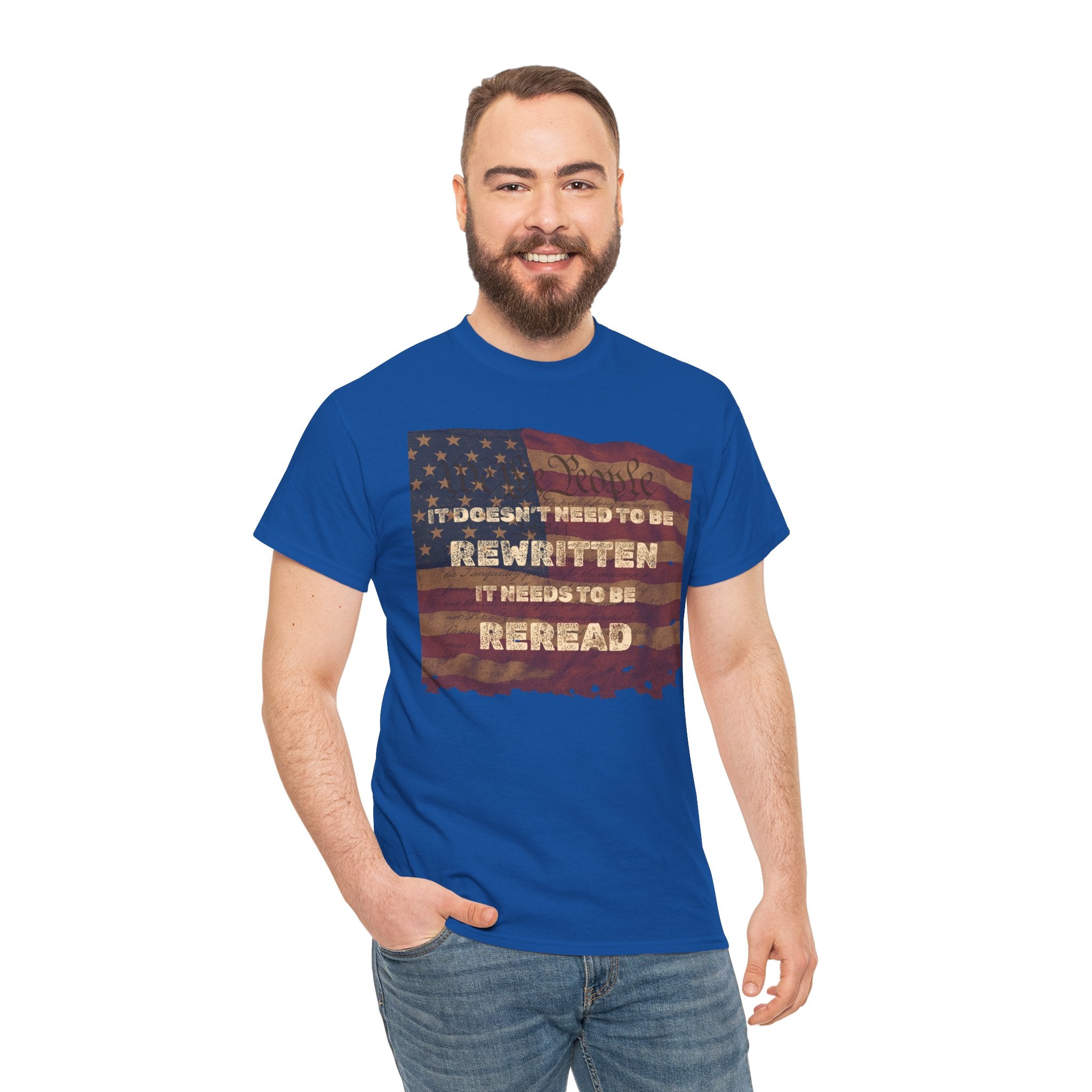 Patriotic Unisex Cotton Tee | Inspirational T-Shirt for Everyday Wear, Gifts, and Celebrations