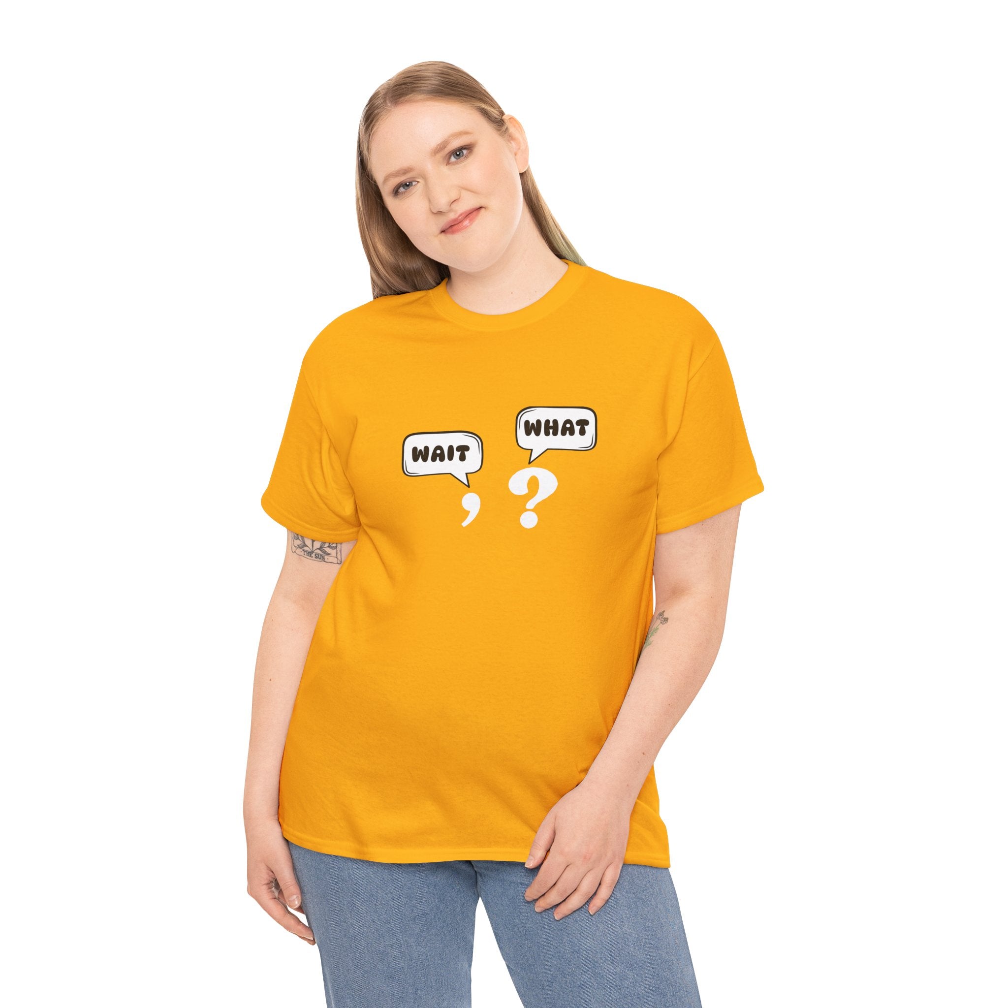 Unisex Tee with Whimsical Quote | Funny Cotton T-shirt for Casual Outings, Gift for Friends, Teachers, Nerds, Grammar, Birthday Present, Everyday Wear