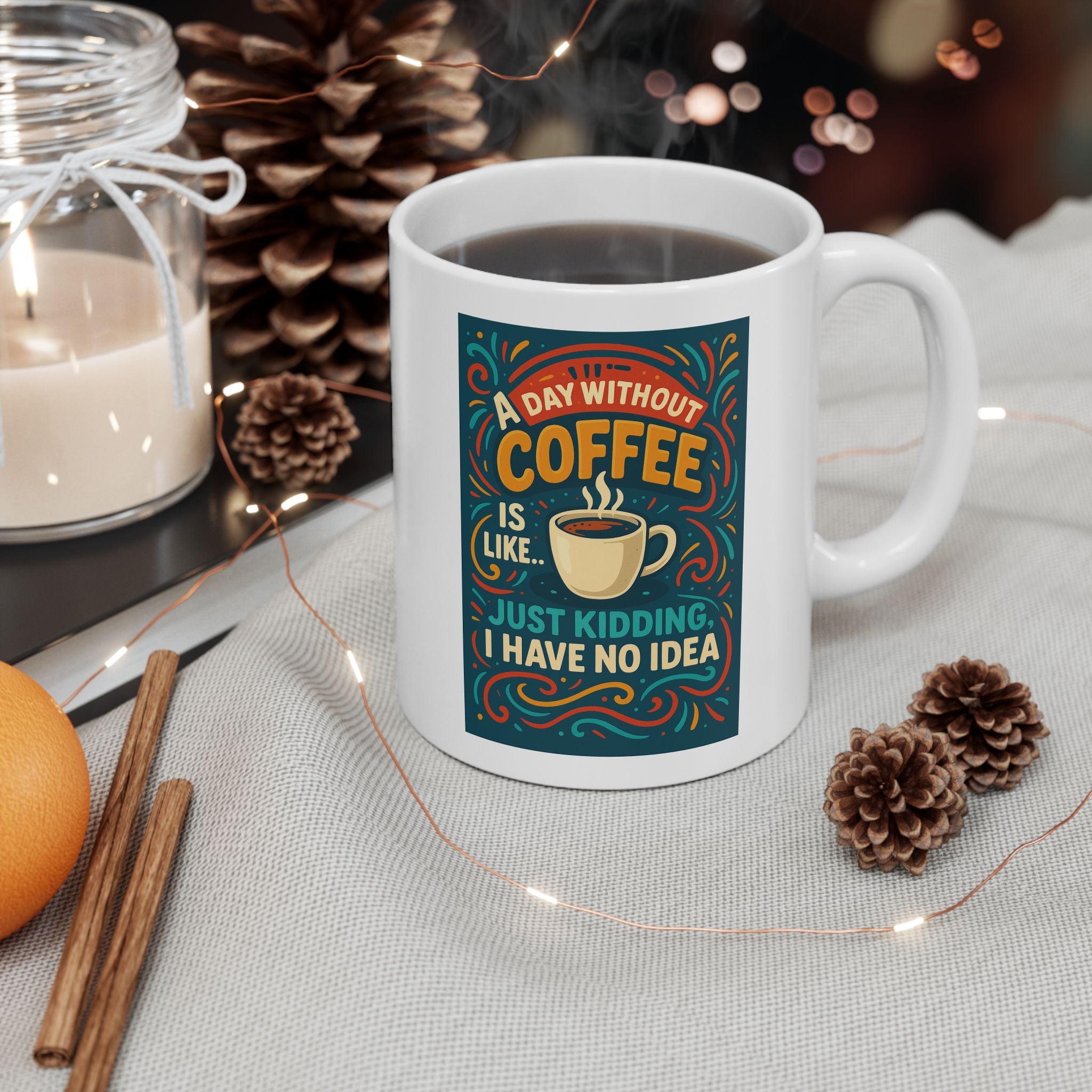 Vibrant Motivational Ceramic Mug | Perfect for Coffee Lovers, Gifts, Inspirational Quotes, Home Decor, Office Accessories