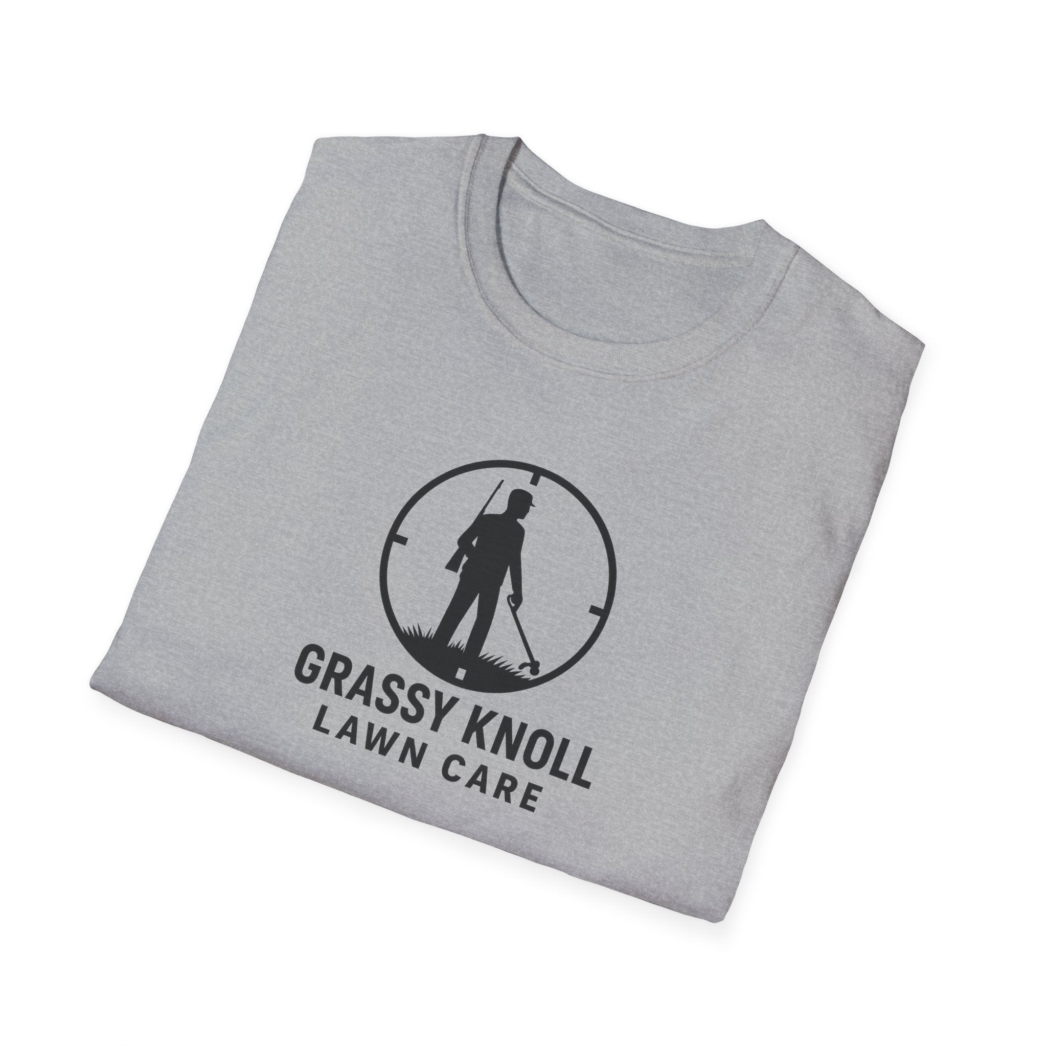 Grassy Knoll Lawn Care T-Shirt, Gardening Gift, Eco-Friendly Tee, Lawn Care Enthusiast Apparel, Outdoor Adventure Shirt