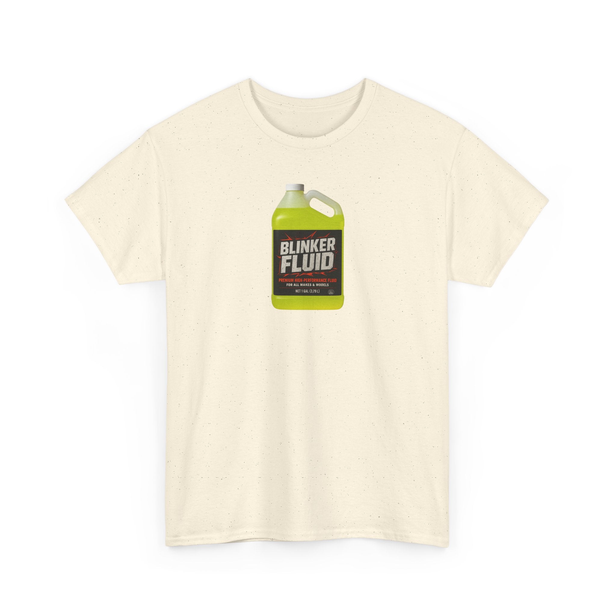 Humorous Blinker Fluid Tee, Funny T-Shirt, Car Lover Gift, Gag Gift, Unisex Heavy Cotton Shirt
