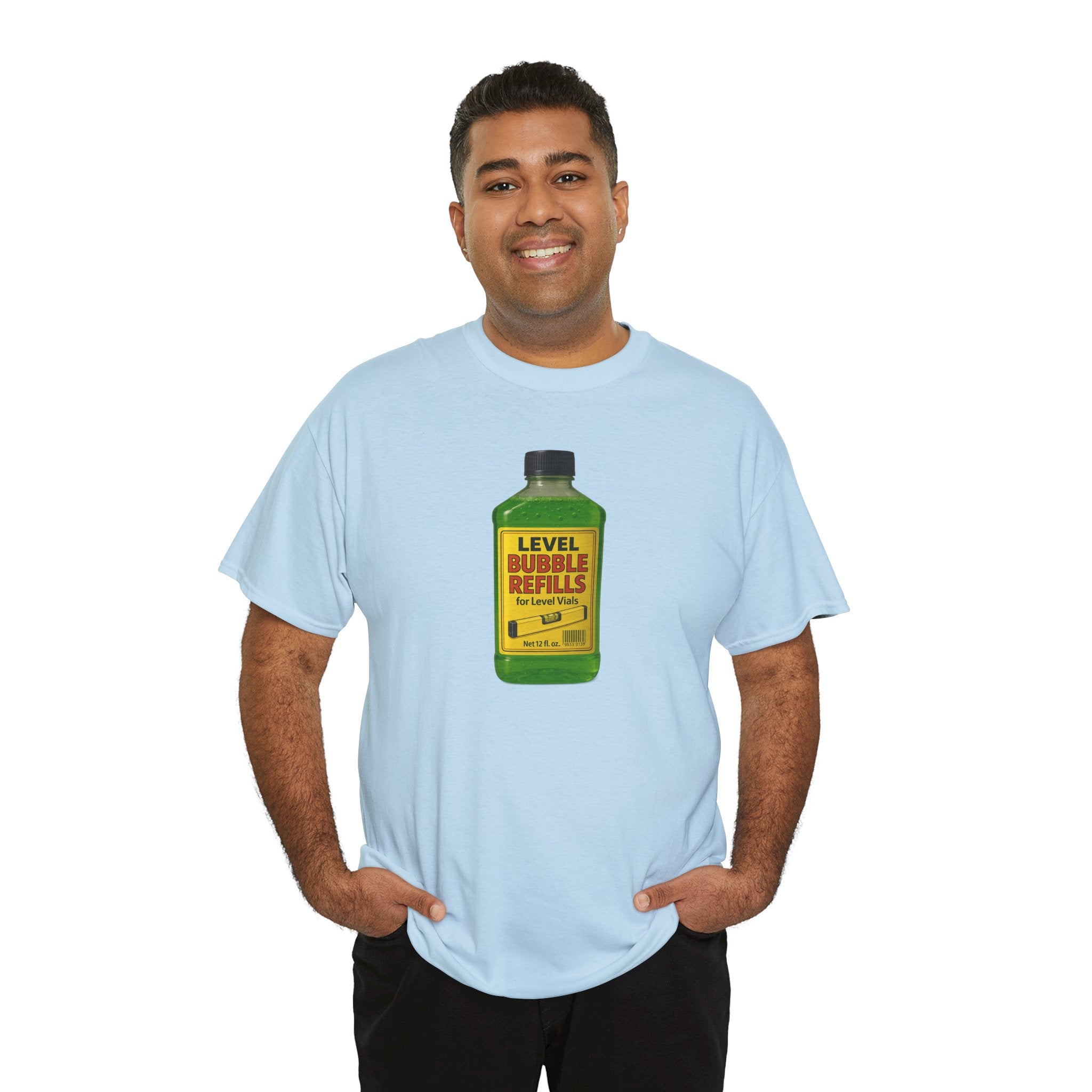 Level Bubbles Refill Gag T-shirt, Fun T-Shirt for Bubble Lovers,  Car Lovers, or just lovers. Casual Wear, Gift for Kids and Adults, Birthday, Summer Fun