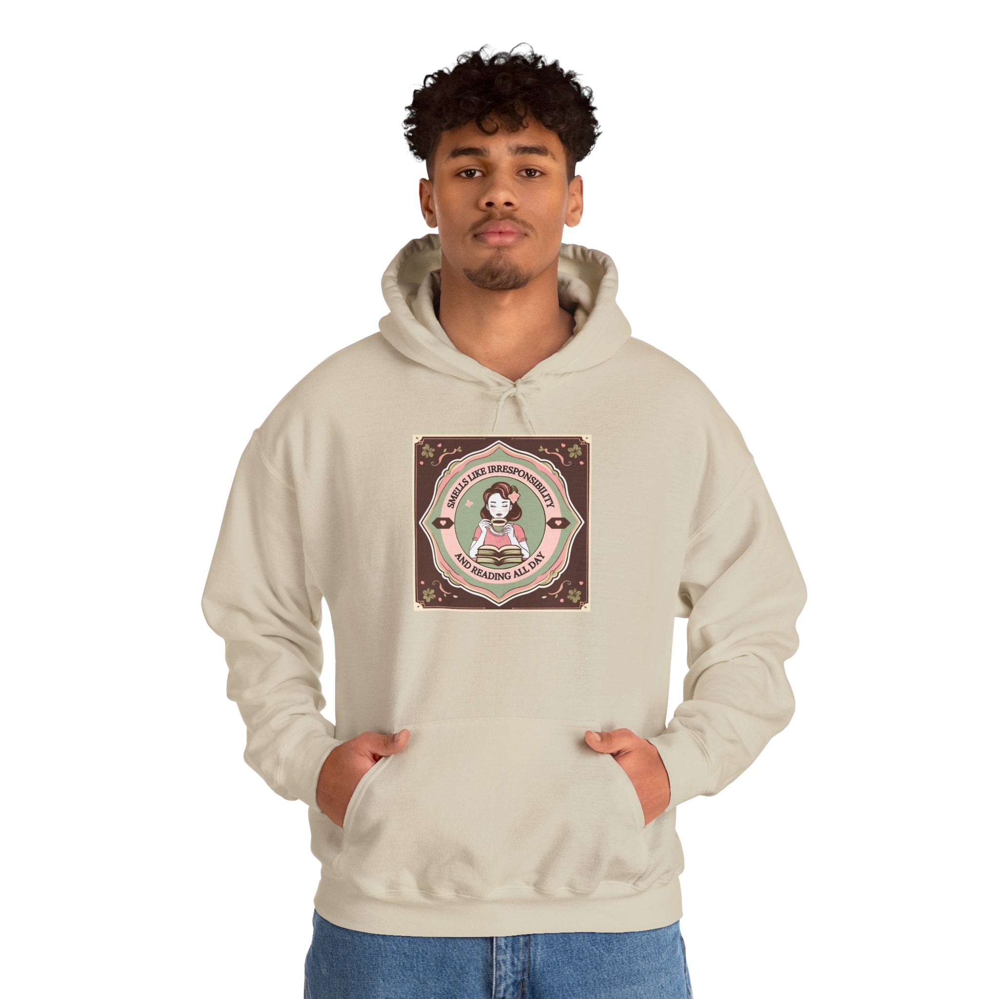 Cozy Unisex Hooded Sweatshirt with Cute Vintage Design - Perfect for Gift Giving, Casual Wear, Fall & Winter Comfort