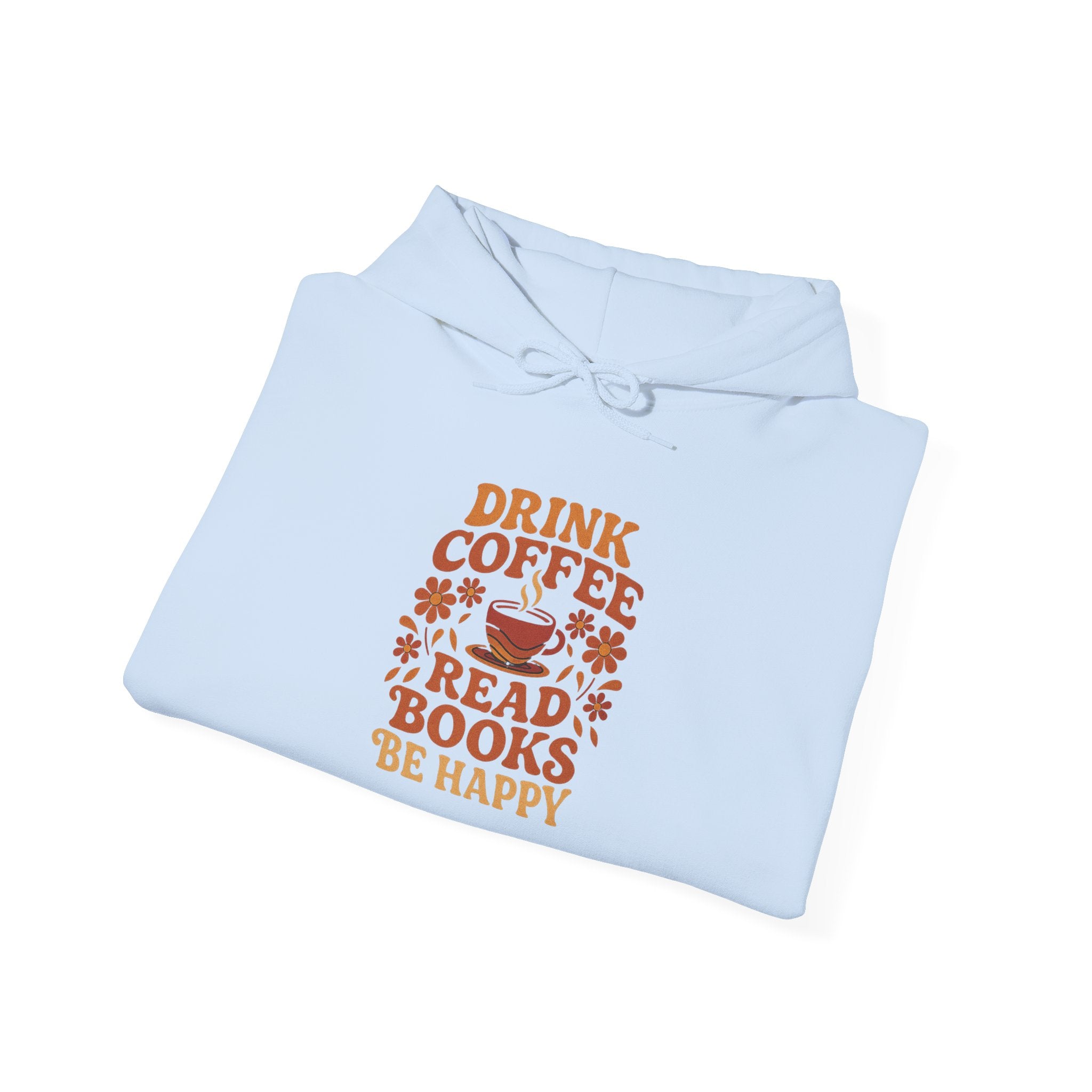 Cozy Coffee & Book Lover Hoodie - Perfect for Bookworms, Reading Gifts, Relaxed Vibes, Fall Wear, Gift for Friends