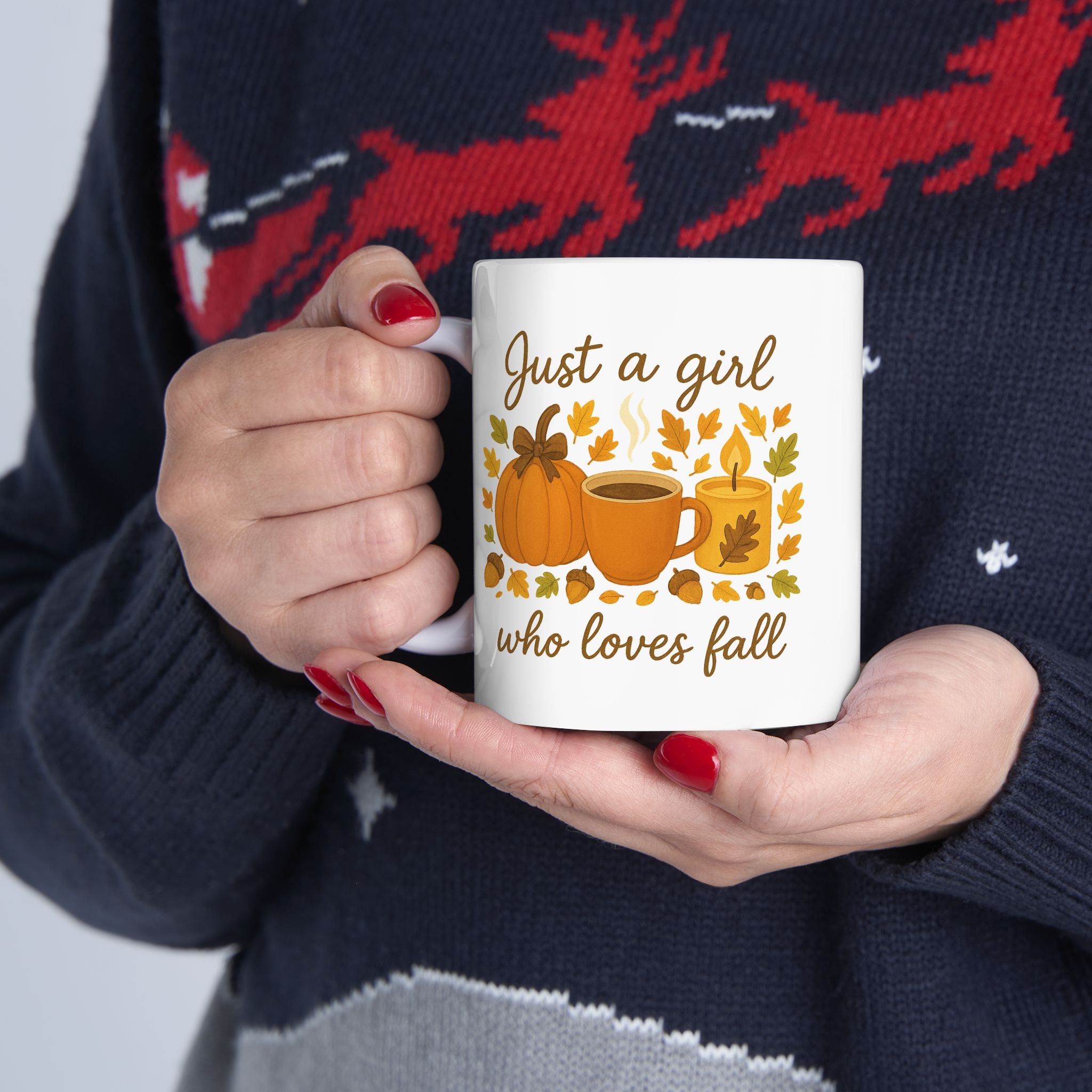 Fall Pumpkin Ceramic Mug, Autumn Coffee Cup, Seasonal Gift, Cozy Home Décor, Thanksgiving Mug, Fall Harvest Tea Mug