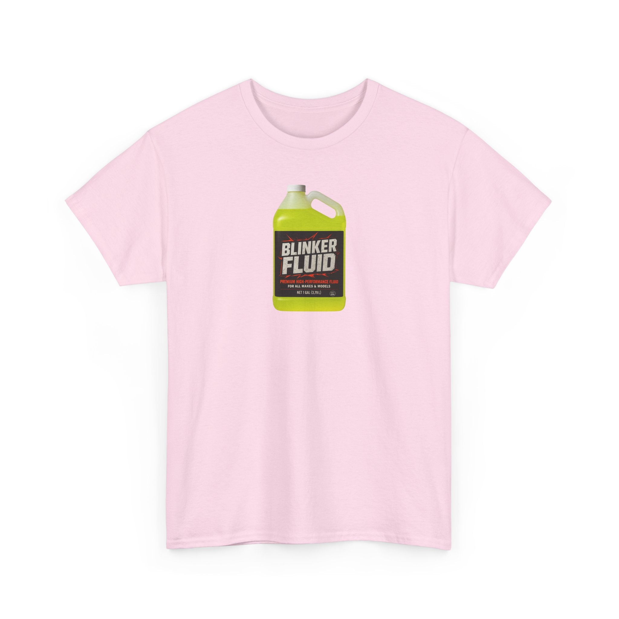 Humorous Blinker Fluid Tee, Funny T-Shirt, Car Lover Gift, Gag Gift, Unisex Heavy Cotton Shirt