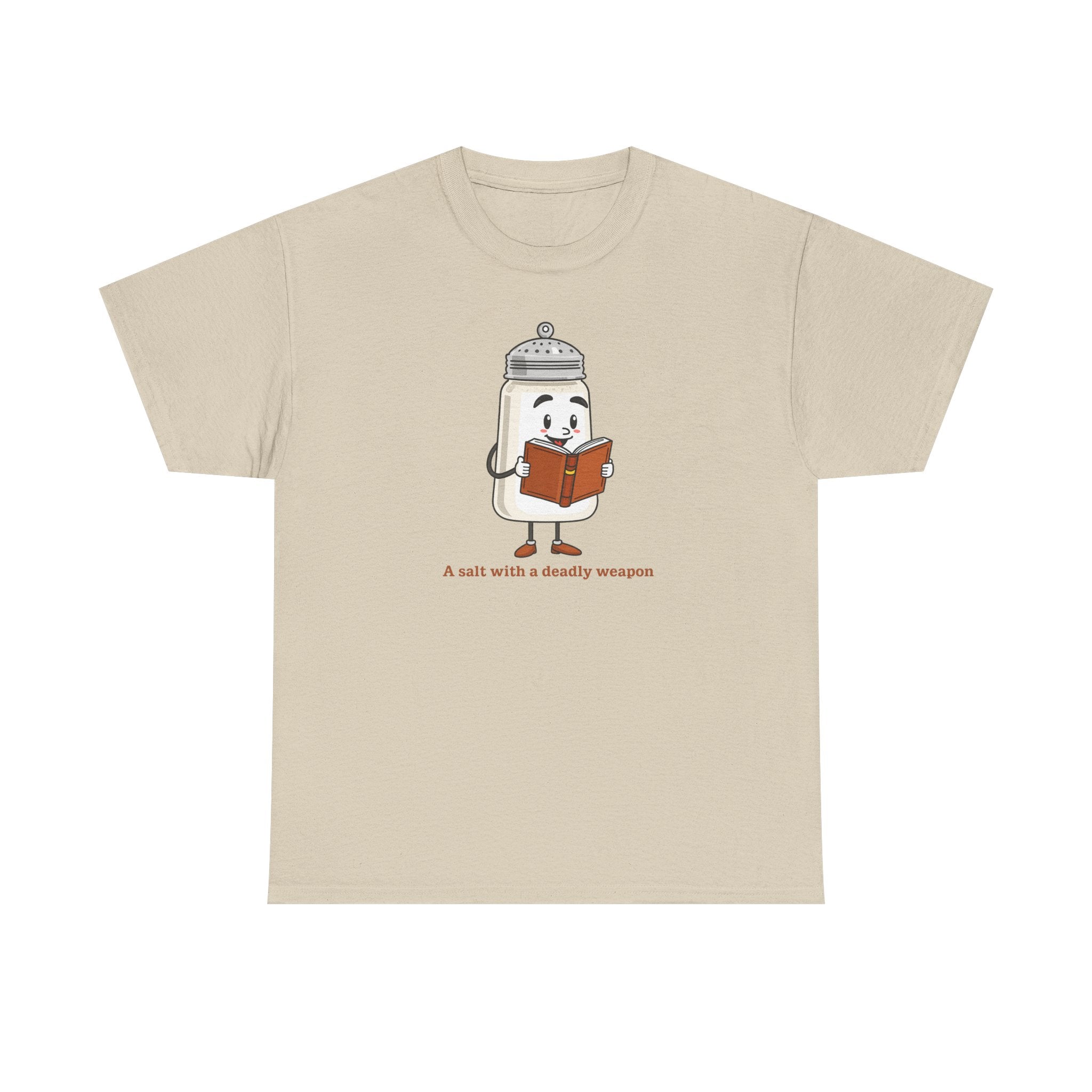 Graphic T-Shirt for Book Nerds - Salt with a Deadly Weapon Design