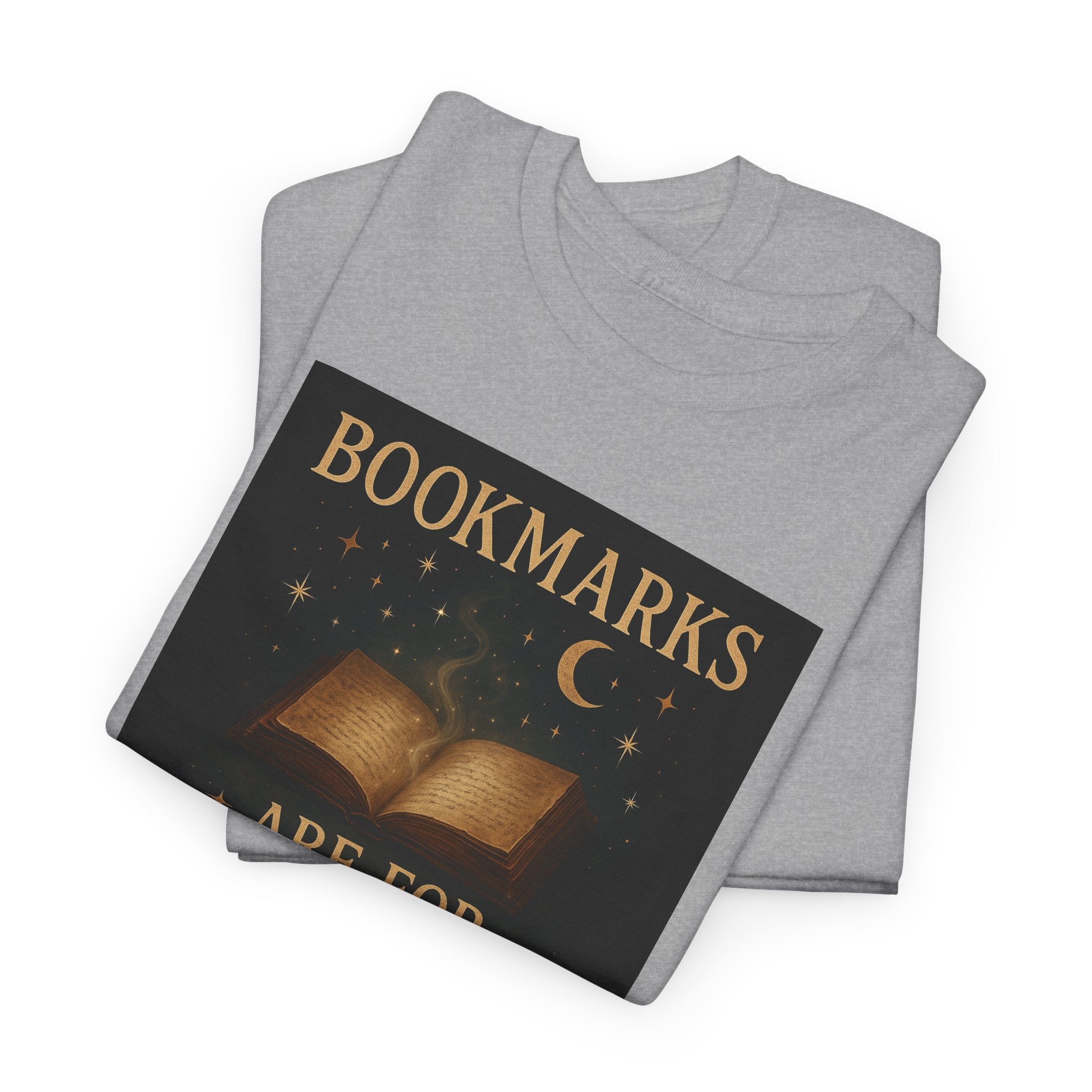 Bookmarks are for Quitters Unisex Cotton Tee, Funny Gift, Reading Shirt, Literary Quote Apparel, Bookworm Fashion, Cute Book Shirt