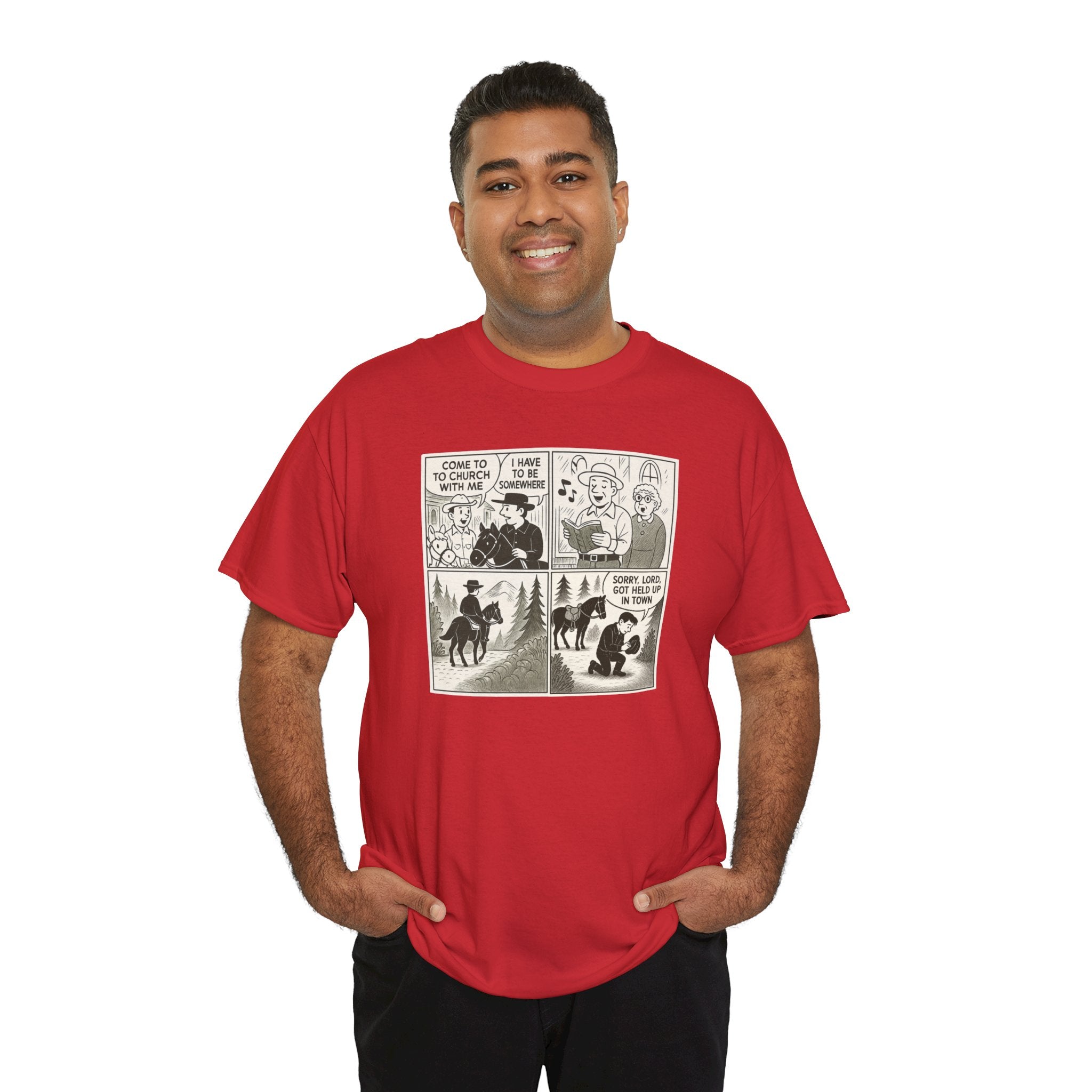 Vintage Comic Graphic Unisex Heavy Cotton Tee, Funny Graphic T-Shirt, Casual Wear, Gift for Her, Gift for Him, Unique Cartoon Shirt
