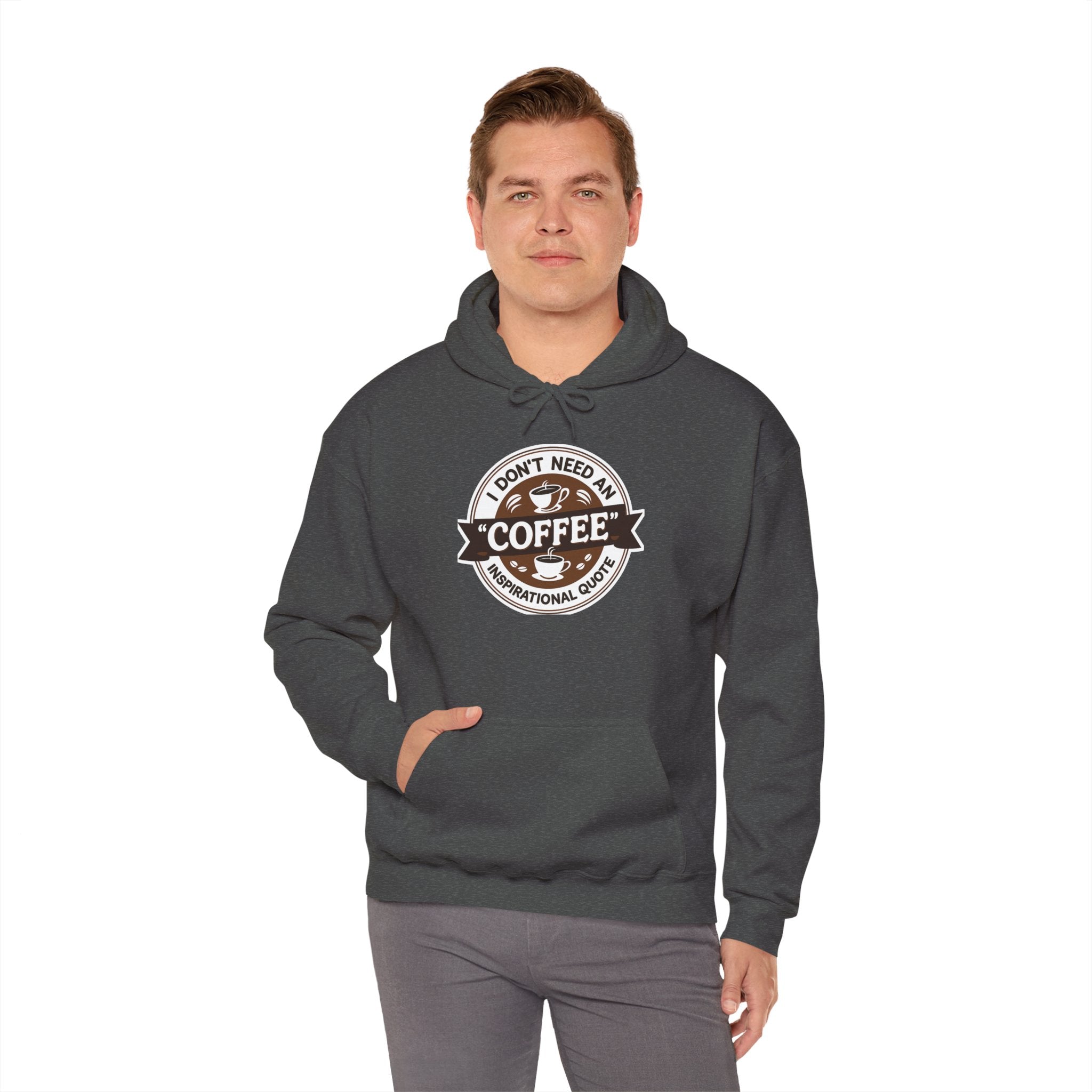 No Inspirational Quotes, just Coffee - Coffee Lovers Unisex Hoodie, Cozy Sweatshirt for Coffee Enthusiasts, Gift for Birthdays, Relaxed Vibe, Perfect for Chill Days