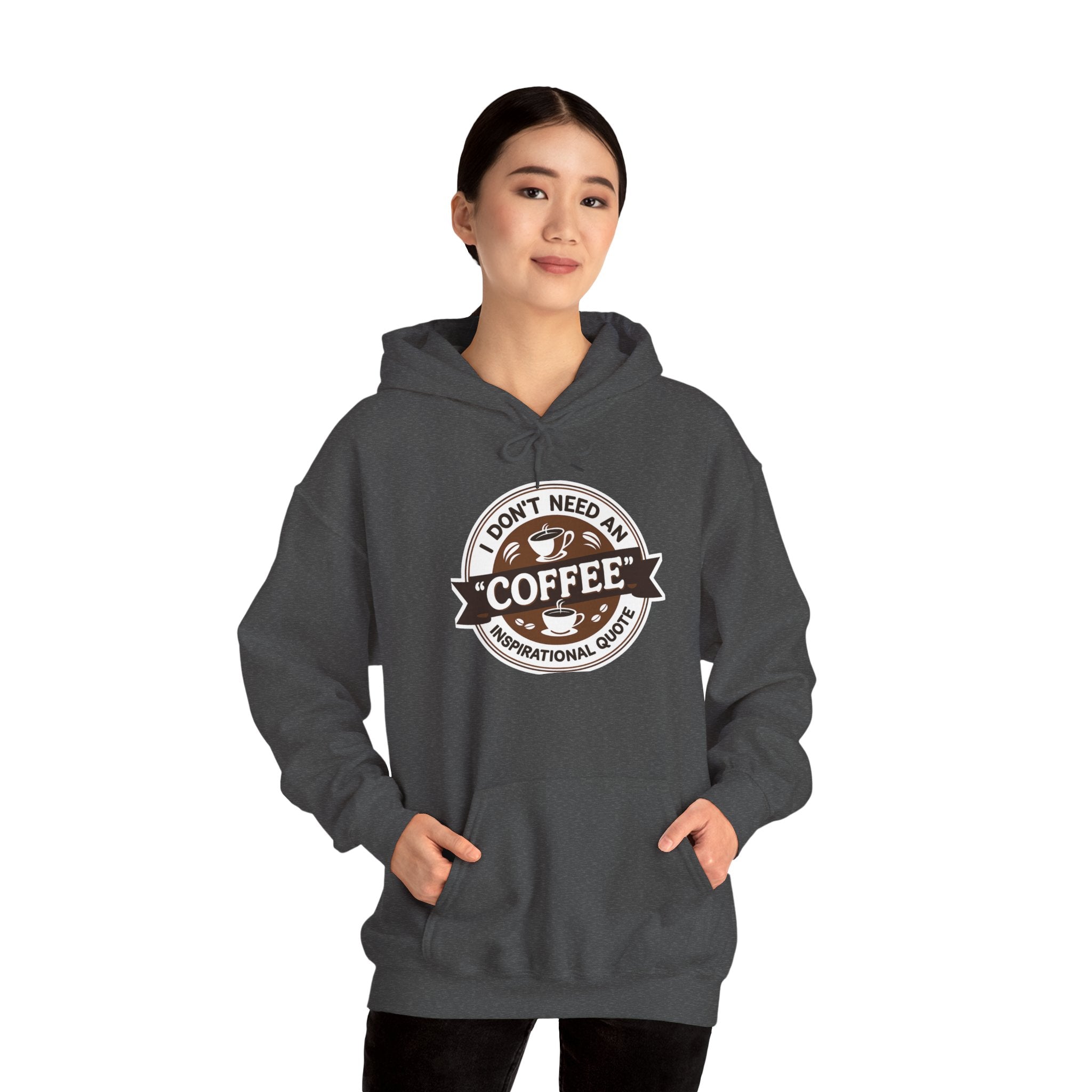 No Inspirational Quotes, just Coffee - Coffee Lovers Unisex Hoodie, Cozy Sweatshirt for Coffee Enthusiasts, Gift for Birthdays, Relaxed Vibe, Perfect for Chill Days