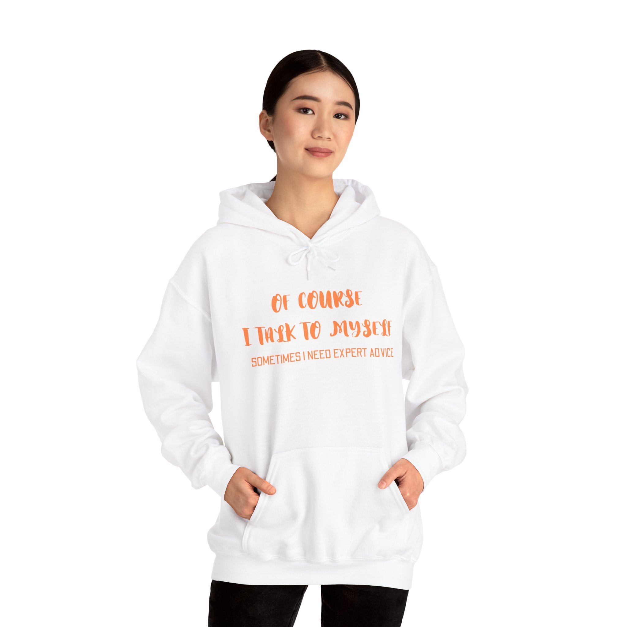 I talk to myself for Expert Advice Sweatshirt | Unisex Hoodie for Cozy Learning, Fun Gift for Students, Thoughtful Birthday Present, Perfect for Casual