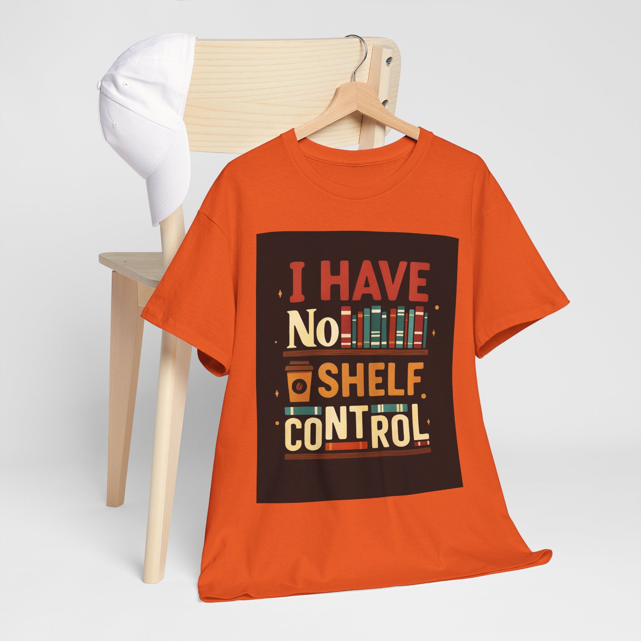 Book Lover's Humor Tee - I Have No Shelf Control, Gift for Readers, Bookish Apparel, Casual Wear, Funny T-Shirt
