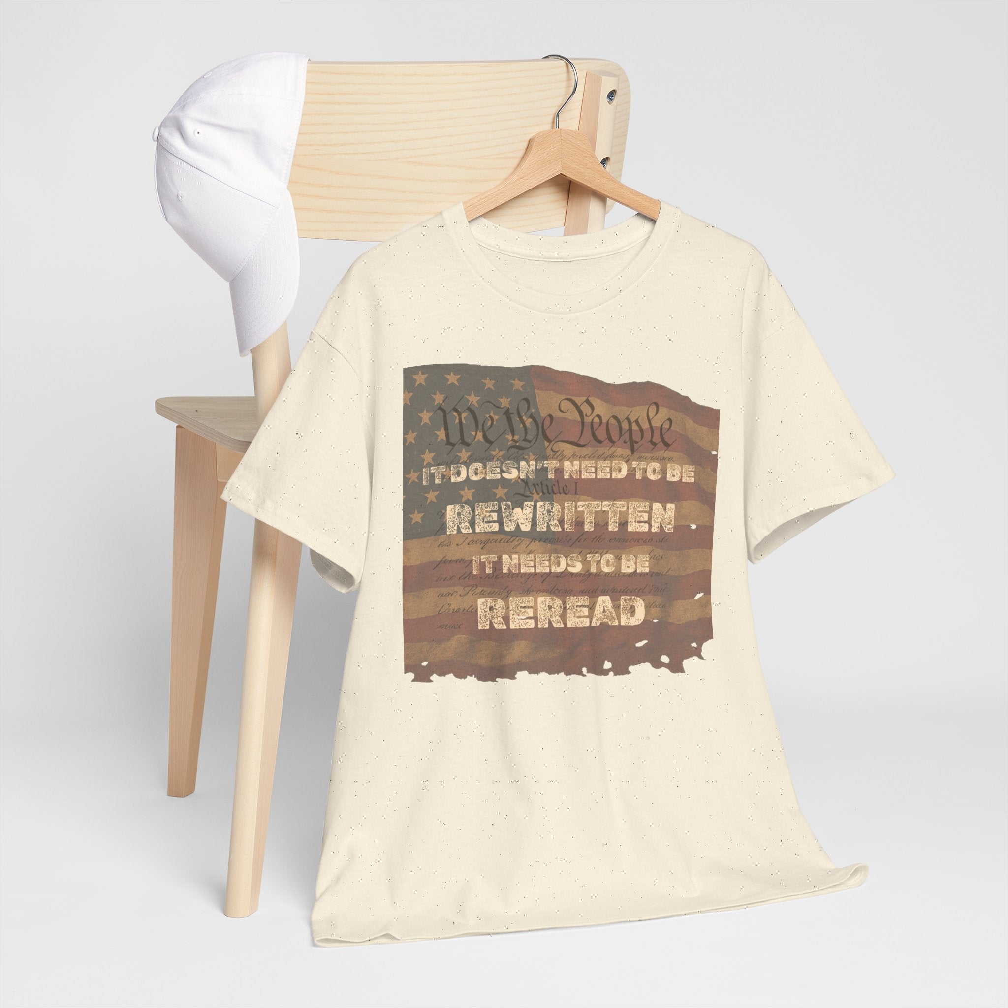 Patriotic Unisex Cotton Tee | Inspirational T-Shirt for Everyday Wear, Gifts, and Celebrations