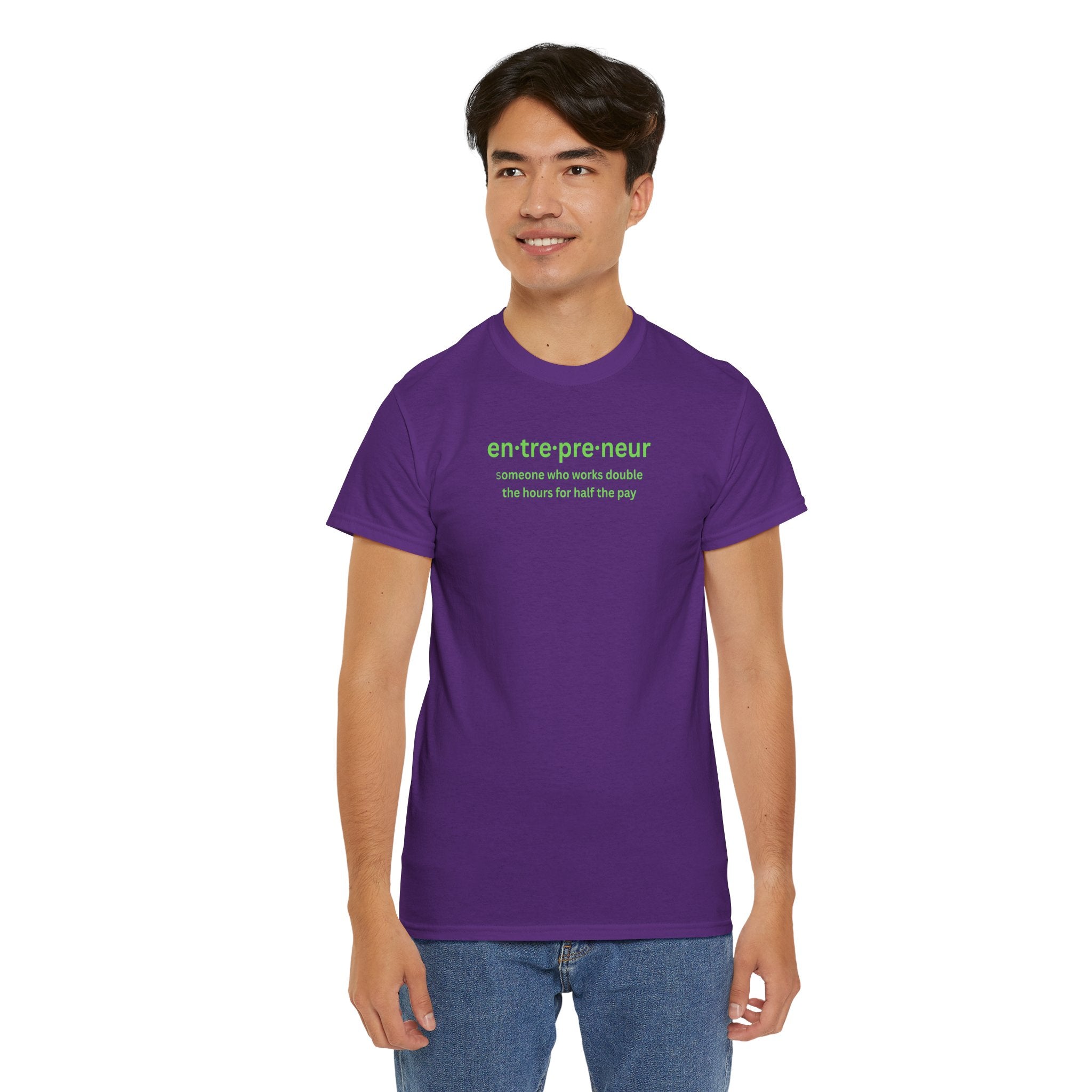 Unisex Entrepreneur T-shirt - Motivational Cotton Shirt for Creatives, Stylish Gift for Graduations, Birthdays, Work Events, Casual Wear