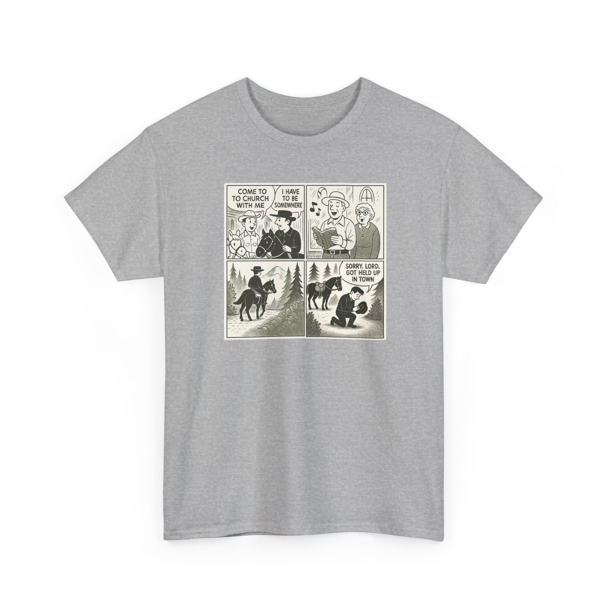 Vintage Comic Graphic Unisex Heavy Cotton Tee, Funny Graphic T-Shirt, Casual Wear, Gift for Her, Gift for Him, Unique Cartoon Shirt