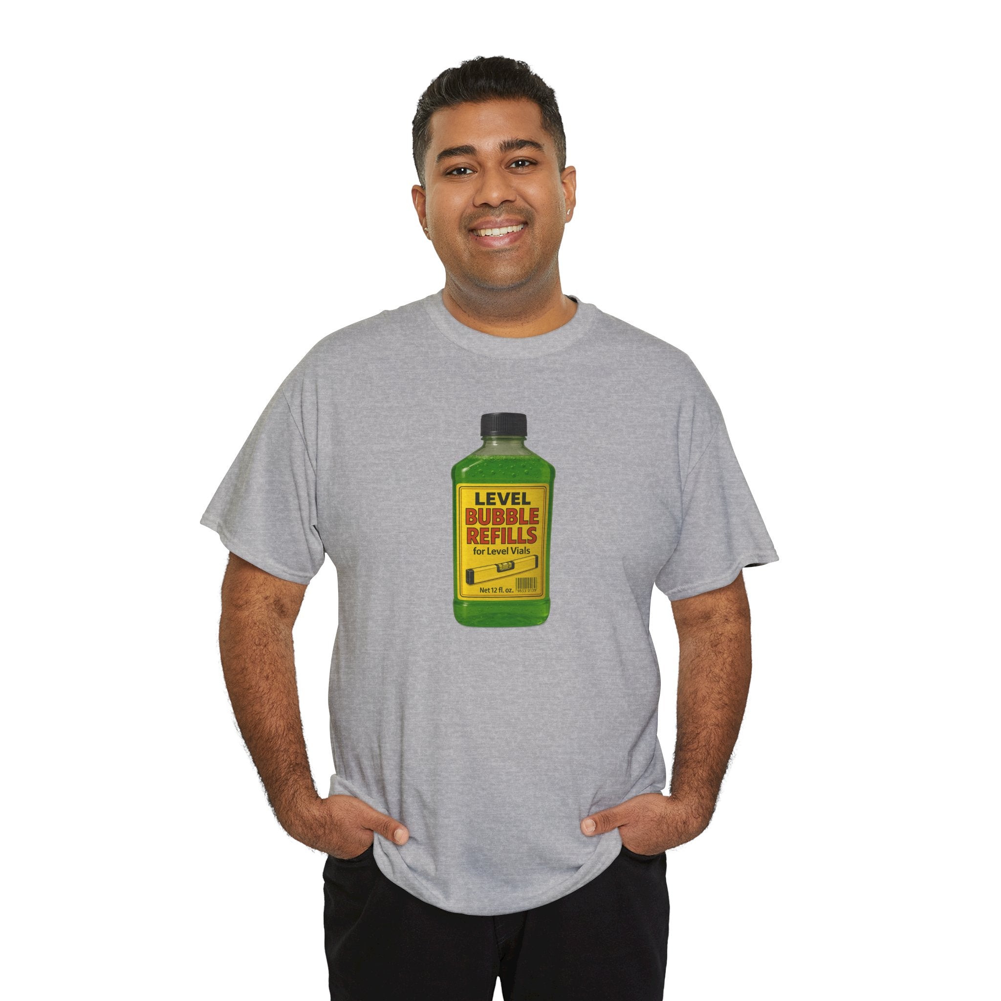 Level Bubbles Refill Gag T-shirt, Fun T-Shirt for Bubble Lovers,  Car Lovers, or just lovers. Casual Wear, Gift for Kids and Adults, Birthday, Summer Fun