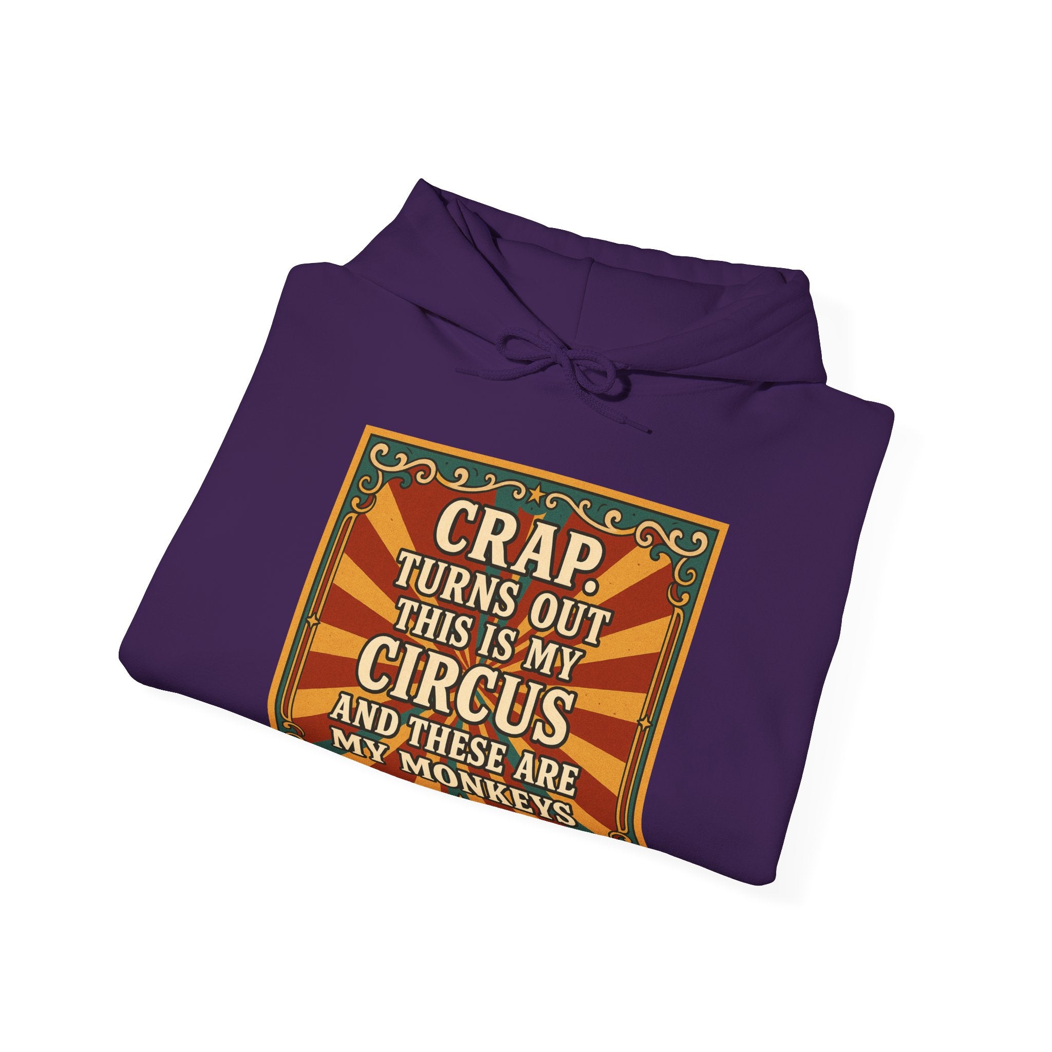 Definitely My Circus and Monkeys Unisex Hoodie - Funny Sweatshirt, Quirky Humor for Birthdays, Cozy Everyday Wear, Unique Gift Idea
