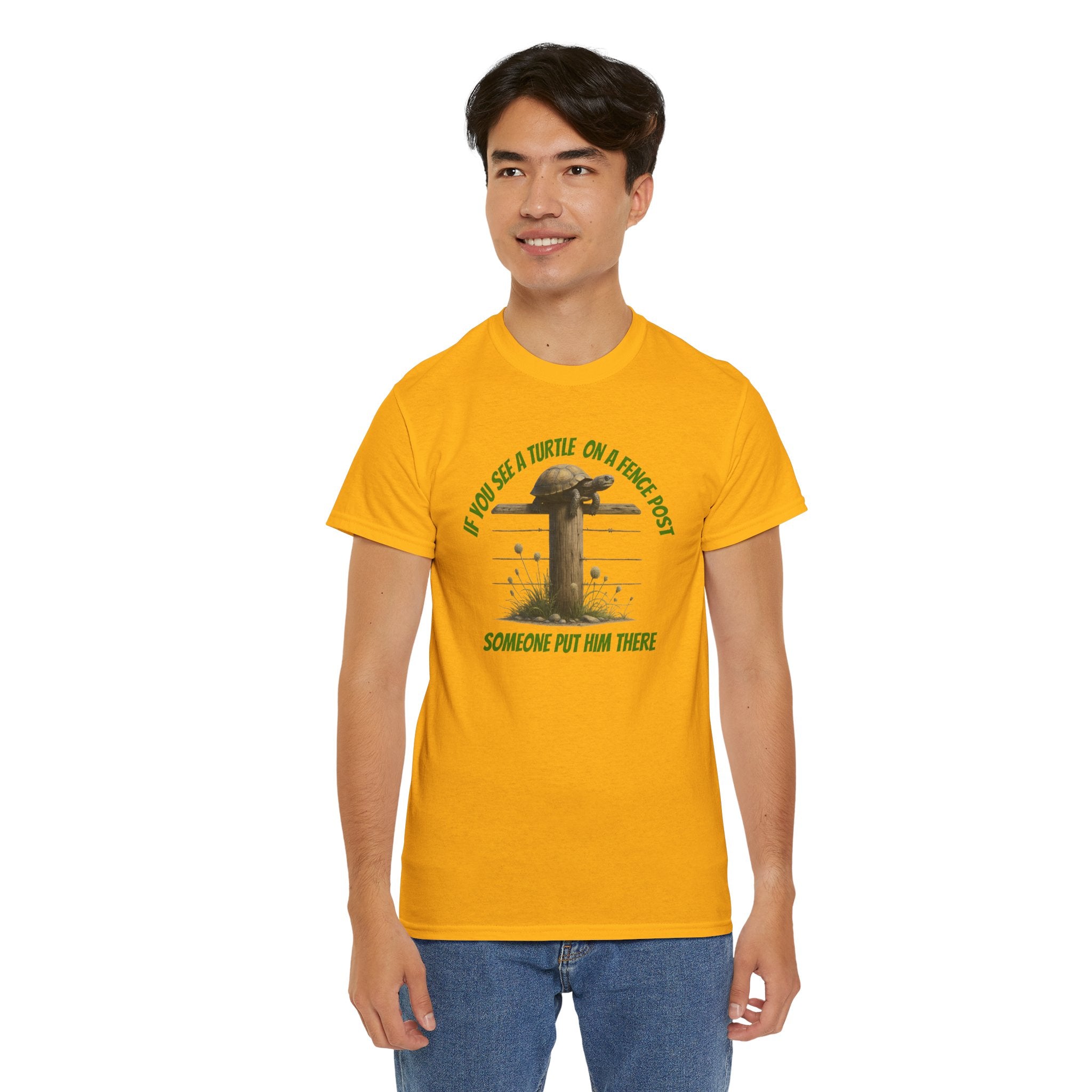 Whimsical Turtle Tee - Funny Animal T-Shirt, Gift for Nature Lovers, Deep Thoughts, Unique Casual Wear