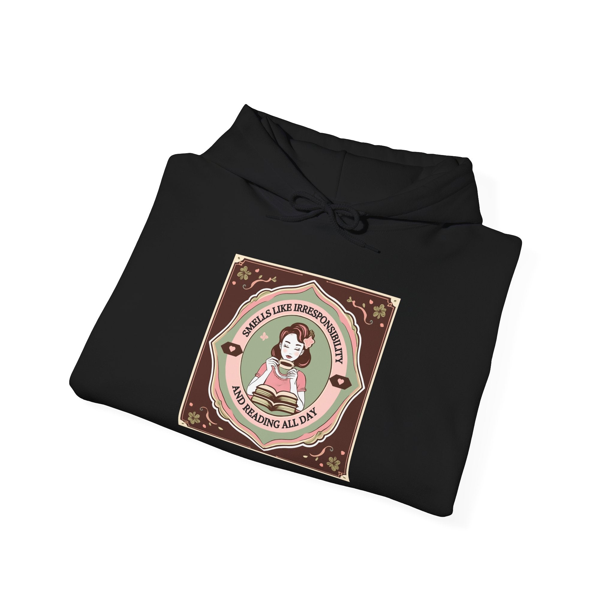 Cozy Unisex Hooded Sweatshirt with Cute Vintage Design - Perfect for Gift Giving, Casual Wear, Fall & Winter Comfort