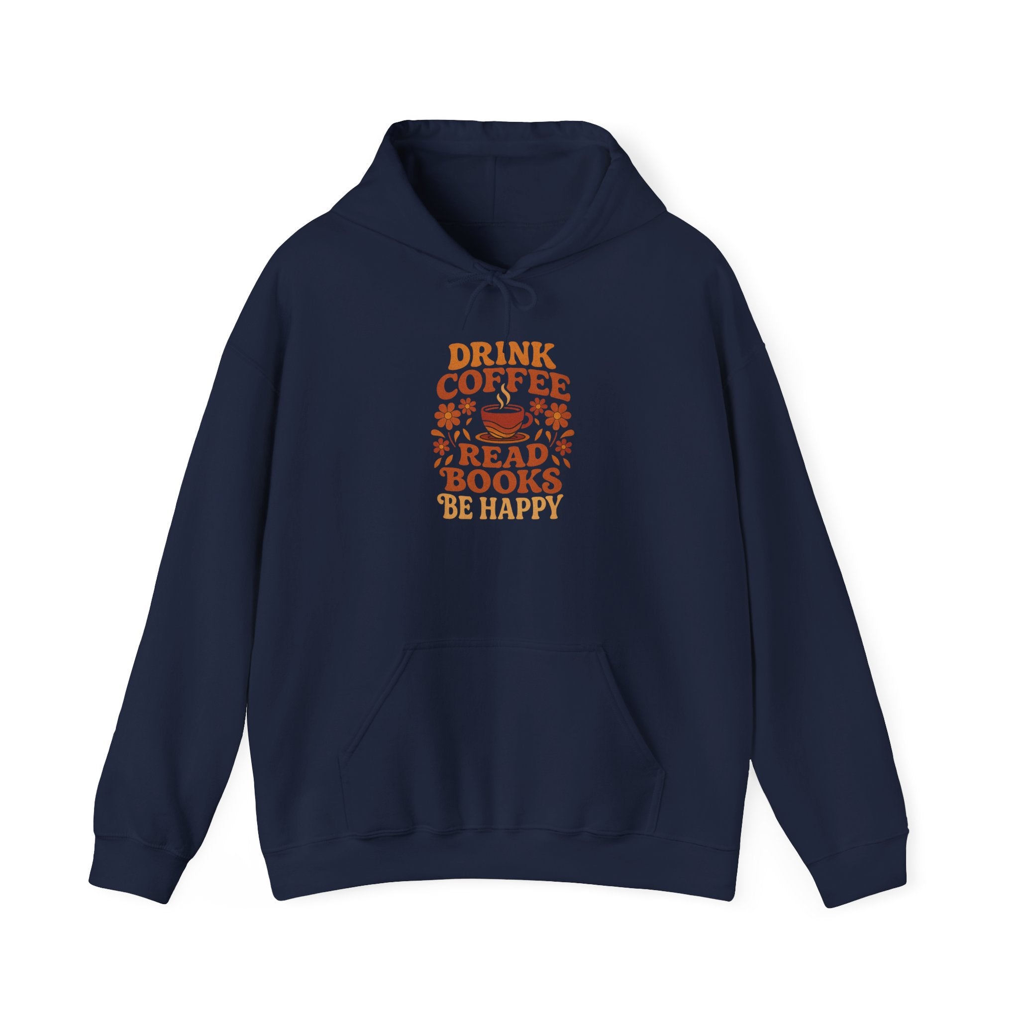 Cozy Coffee & Book Lover Hoodie - Perfect for Bookworms, Reading Gifts, Relaxed Vibes, Fall Wear, Gift for Friends