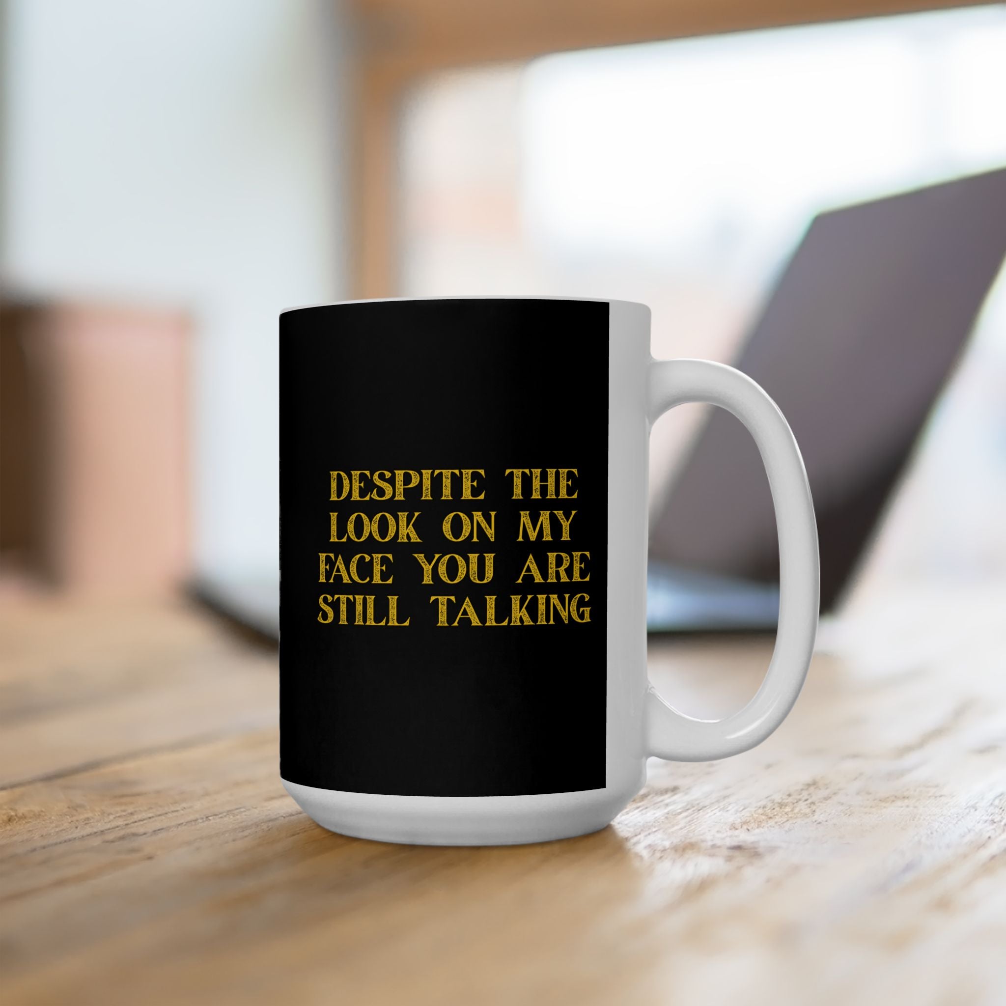 Funny Black Ceramic Mug - Perfect Gift for Coffee Lovers, Humor Mug, Office Cup, Birthday Gift, Unique Drinkware