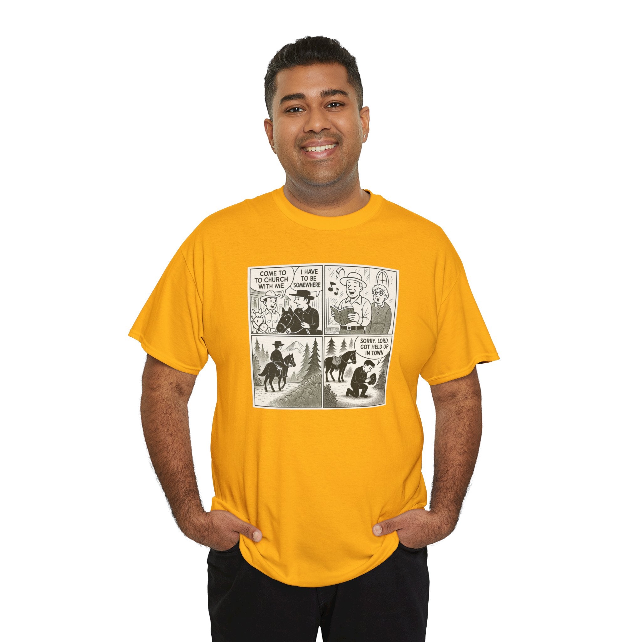 Vintage Comic Graphic Unisex Heavy Cotton Tee, Funny Graphic T-Shirt, Casual Wear, Gift for Her, Gift for Him, Unique Cartoon Shirt