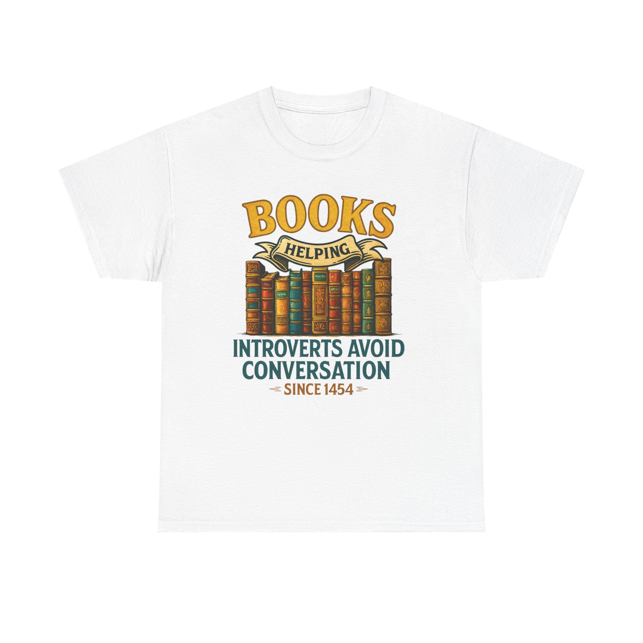 Unisex Heavy Cotton Tee for Book Lovers
