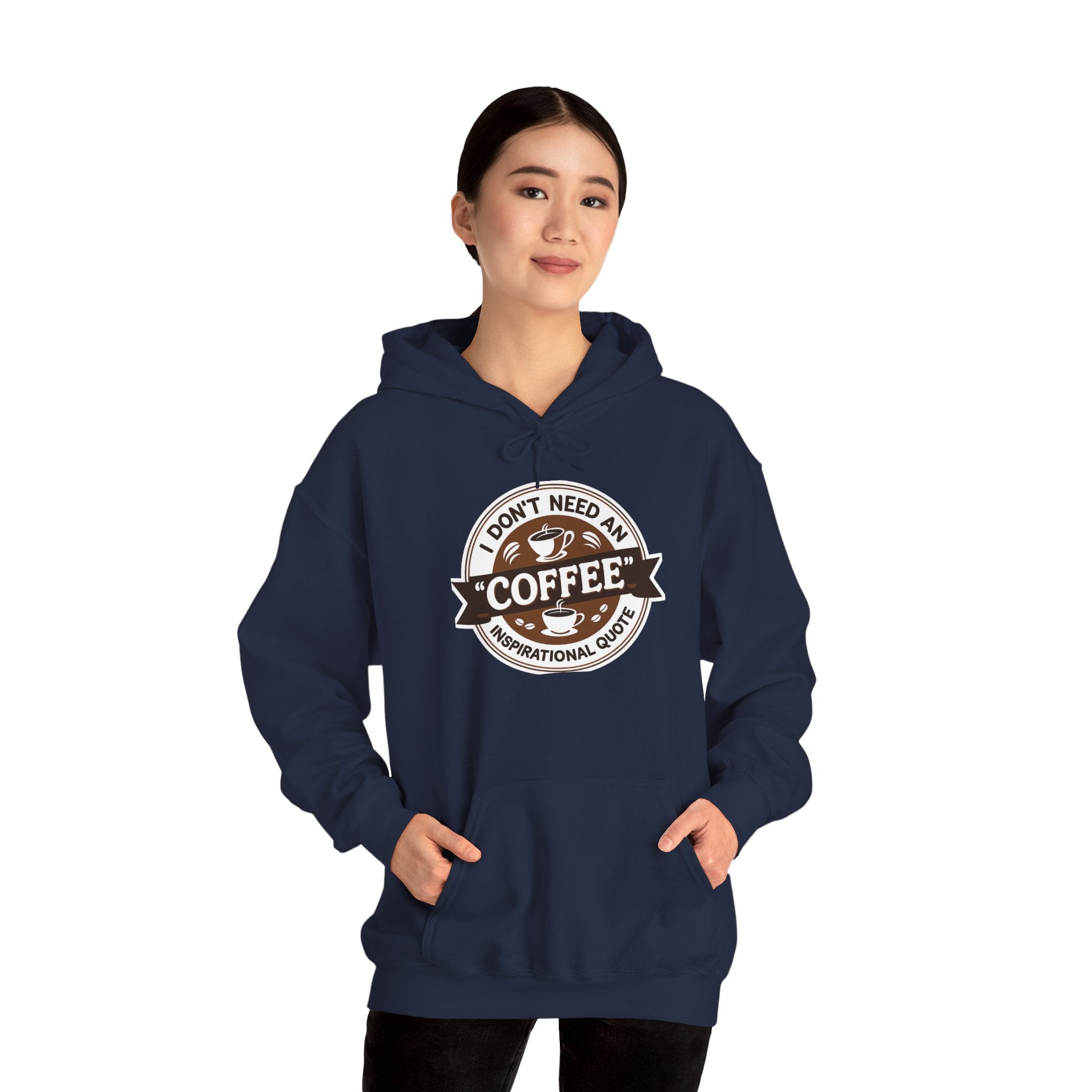 No Inspirational Quotes, just Coffee - Coffee Lovers Unisex Hoodie, Cozy Sweatshirt for Coffee Enthusiasts, Gift for Birthdays, Relaxed Vibe, Perfect for Chill Days