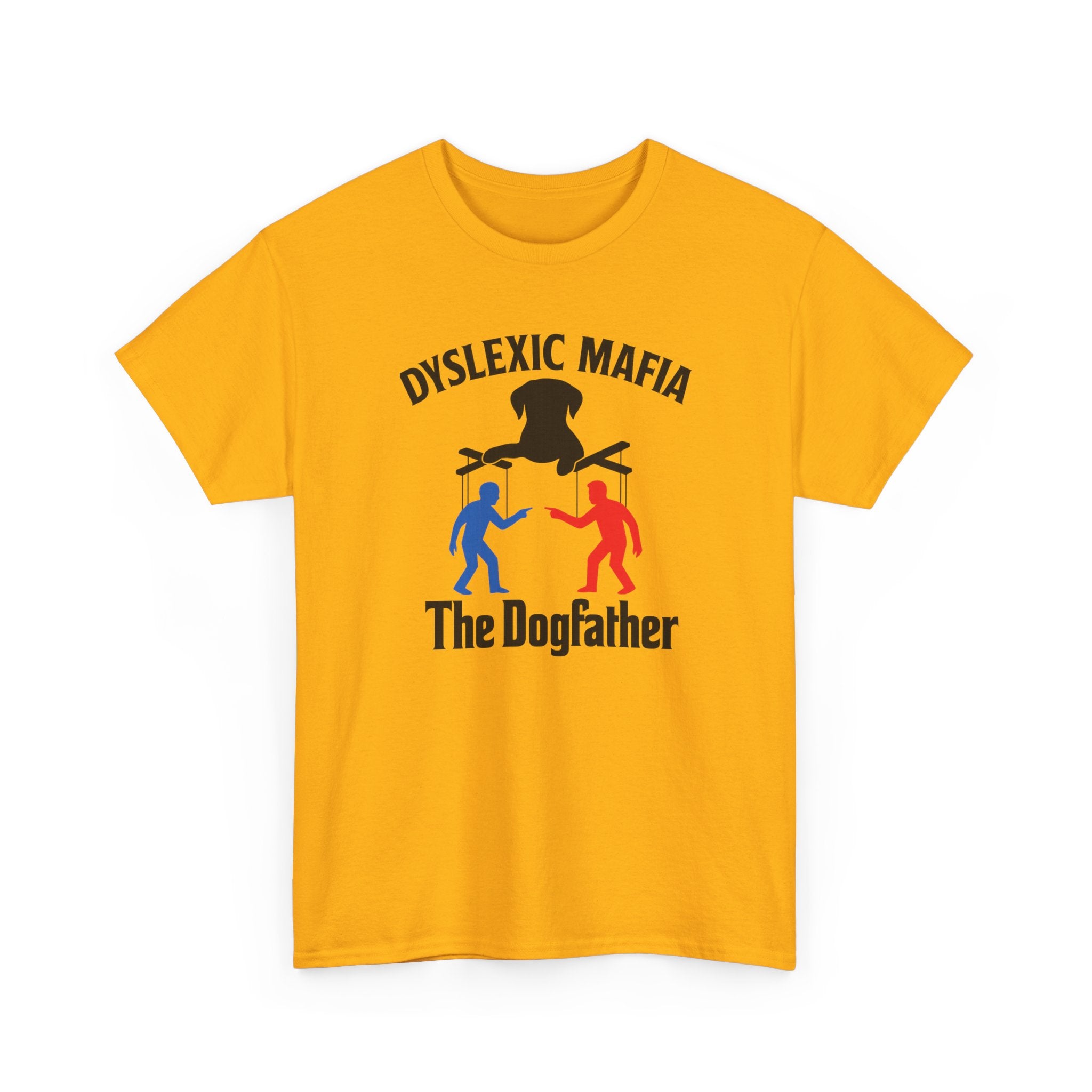 Funny Mafia Dogfather T-shirt- Unisex Heavy Cotton T-Shirt, Funny Graphic Tee, Gift for Dog Lovers, Casual Wear, Statement Shirt