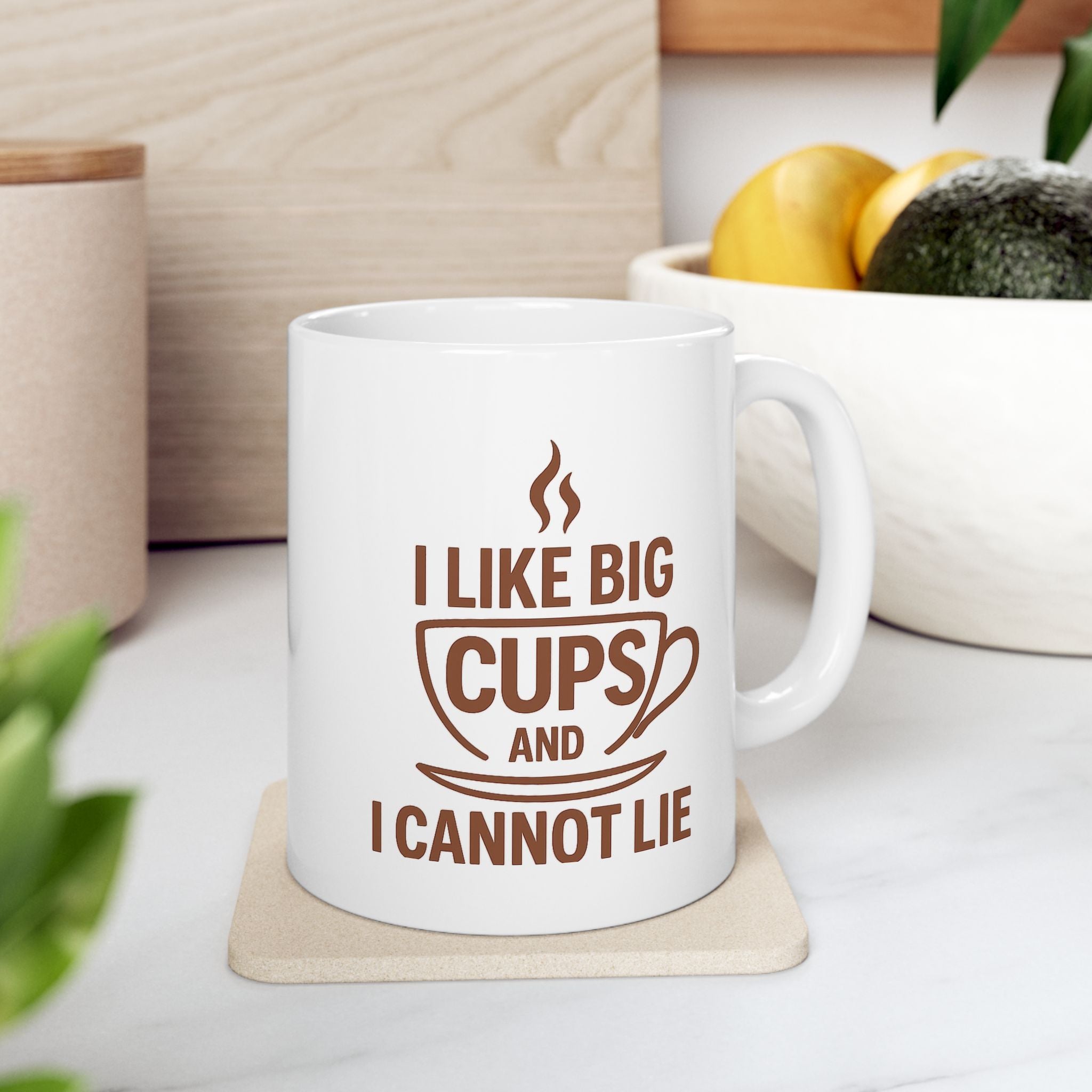 I Like Big Cups and I Cannot Lie Funny Coffee Mug, 11oz 15oz, Gift for Coffee Lovers, Humor Mug, Cute Mug for Friends, Birthday Gift, Office Mug