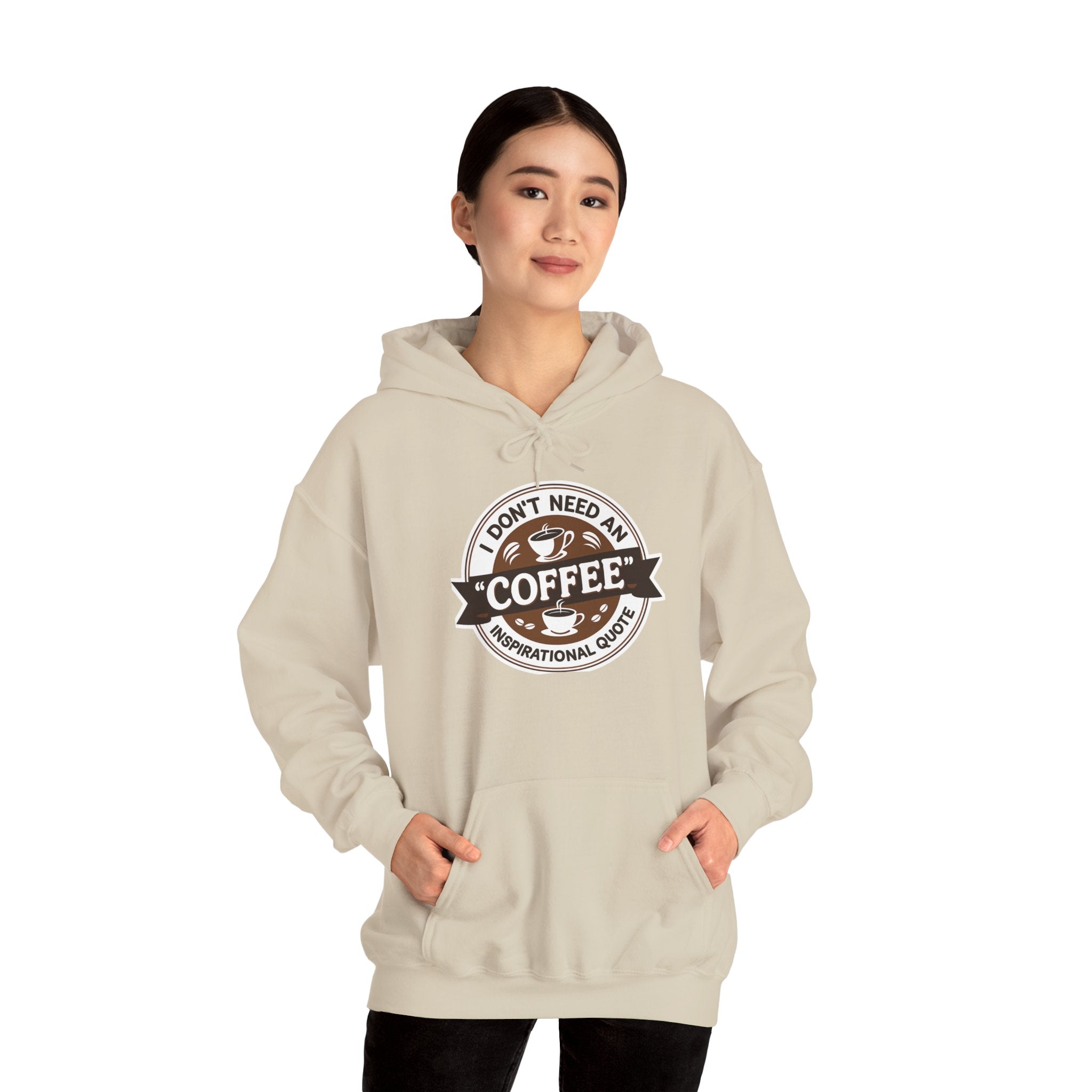 No Inspirational Quotes, just Coffee - Coffee Lovers Unisex Hoodie, Cozy Sweatshirt for Coffee Enthusiasts, Gift for Birthdays, Relaxed Vibe, Perfect for Chill Days