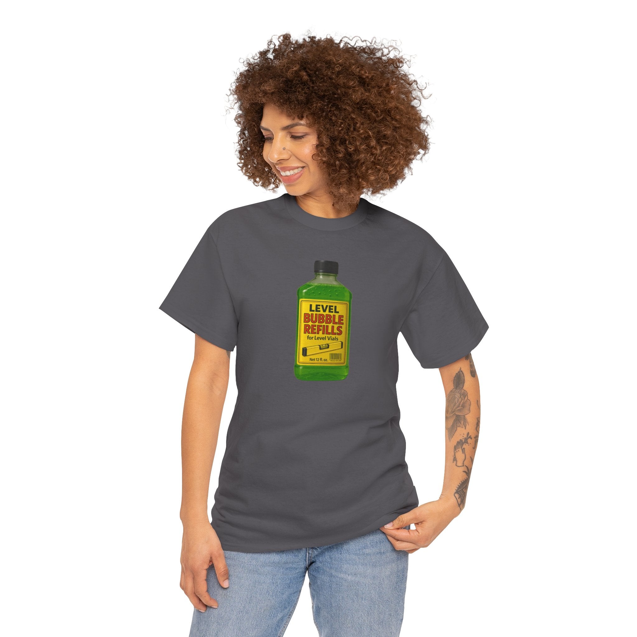 Level Bubbles Refill Gag T-shirt, Fun T-Shirt for Bubble Lovers,  Car Lovers, or just lovers. Casual Wear, Gift for Kids and Adults, Birthday, Summer Fun