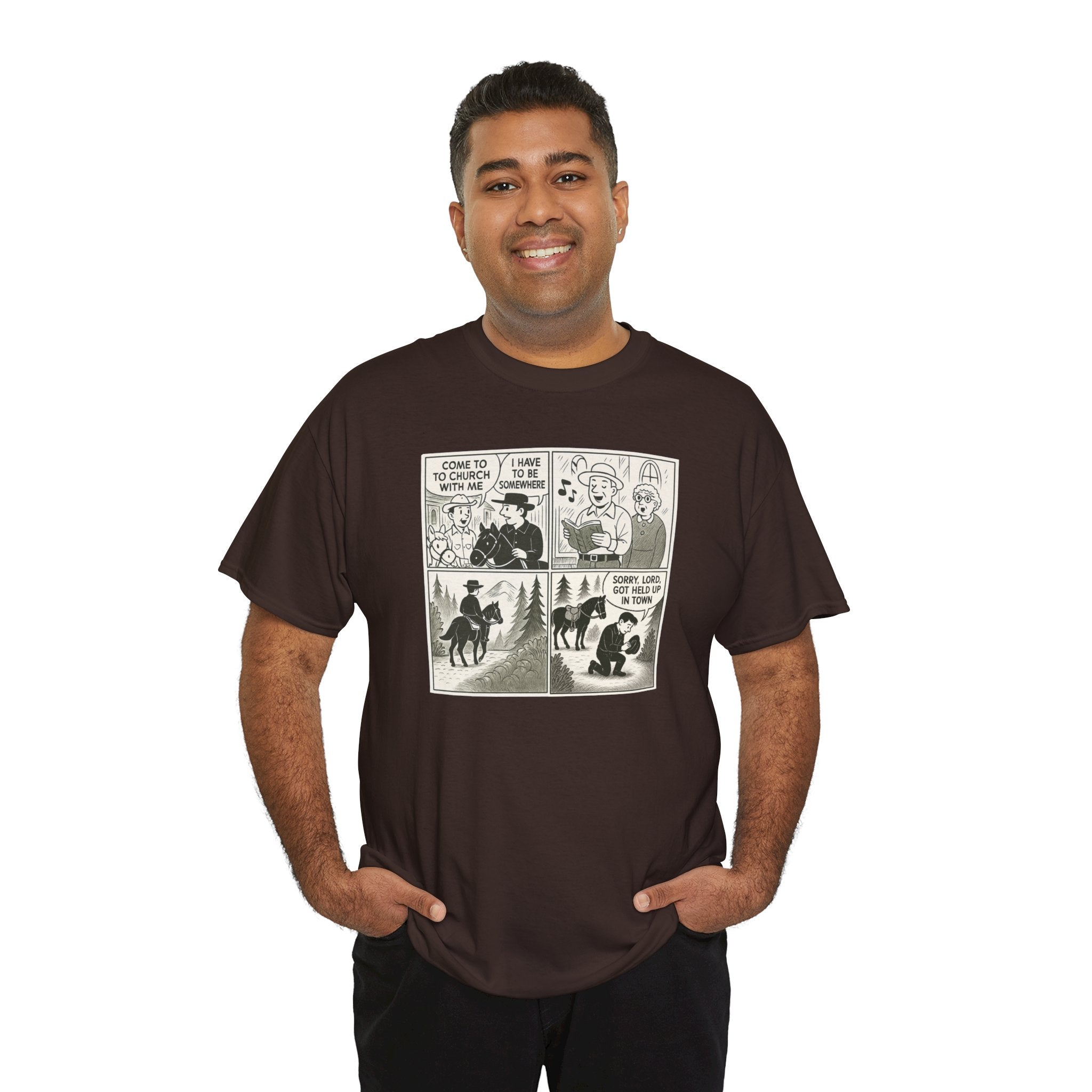 Vintage Comic Graphic Unisex Heavy Cotton Tee, Funny Graphic T-Shirt, Casual Wear, Gift for Her, Gift for Him, Unique Cartoon Shirt