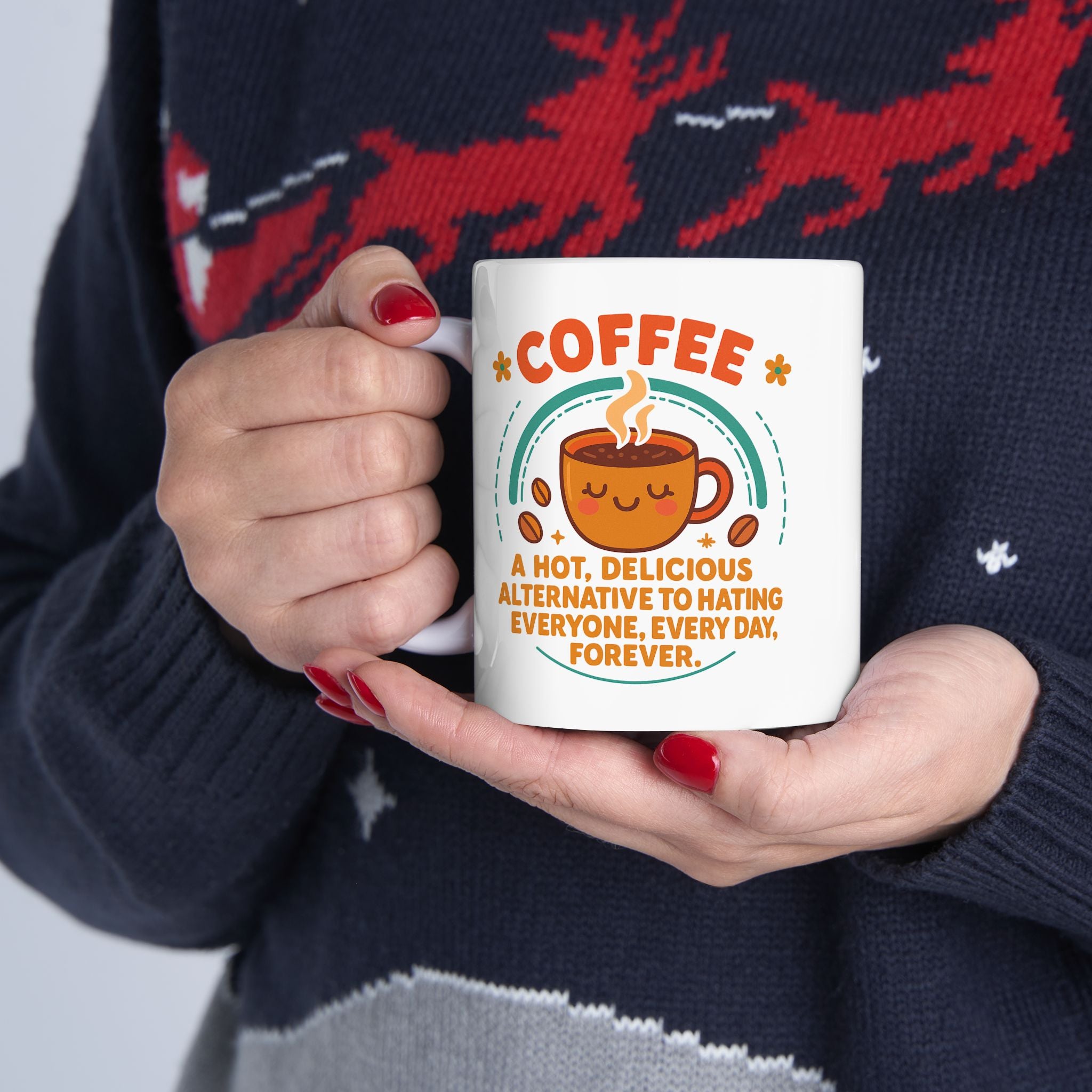 Coffee Mug  - Real Life - Gift for Friends or Family, Home & Office Decor, Tea Lover's Delight, Funny Coffee Mug